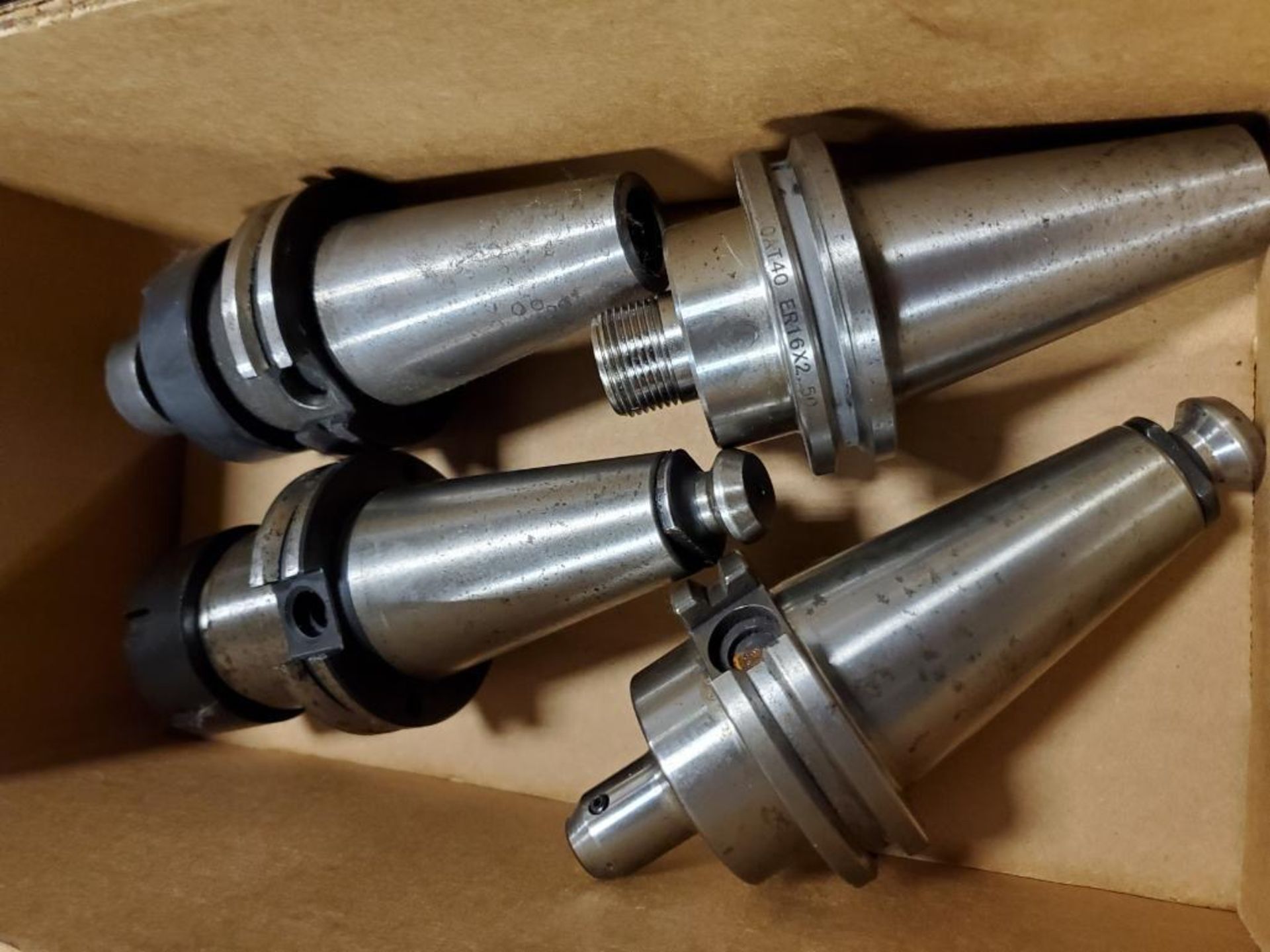 (4) Cat 40 Collet Taper Tool Holders