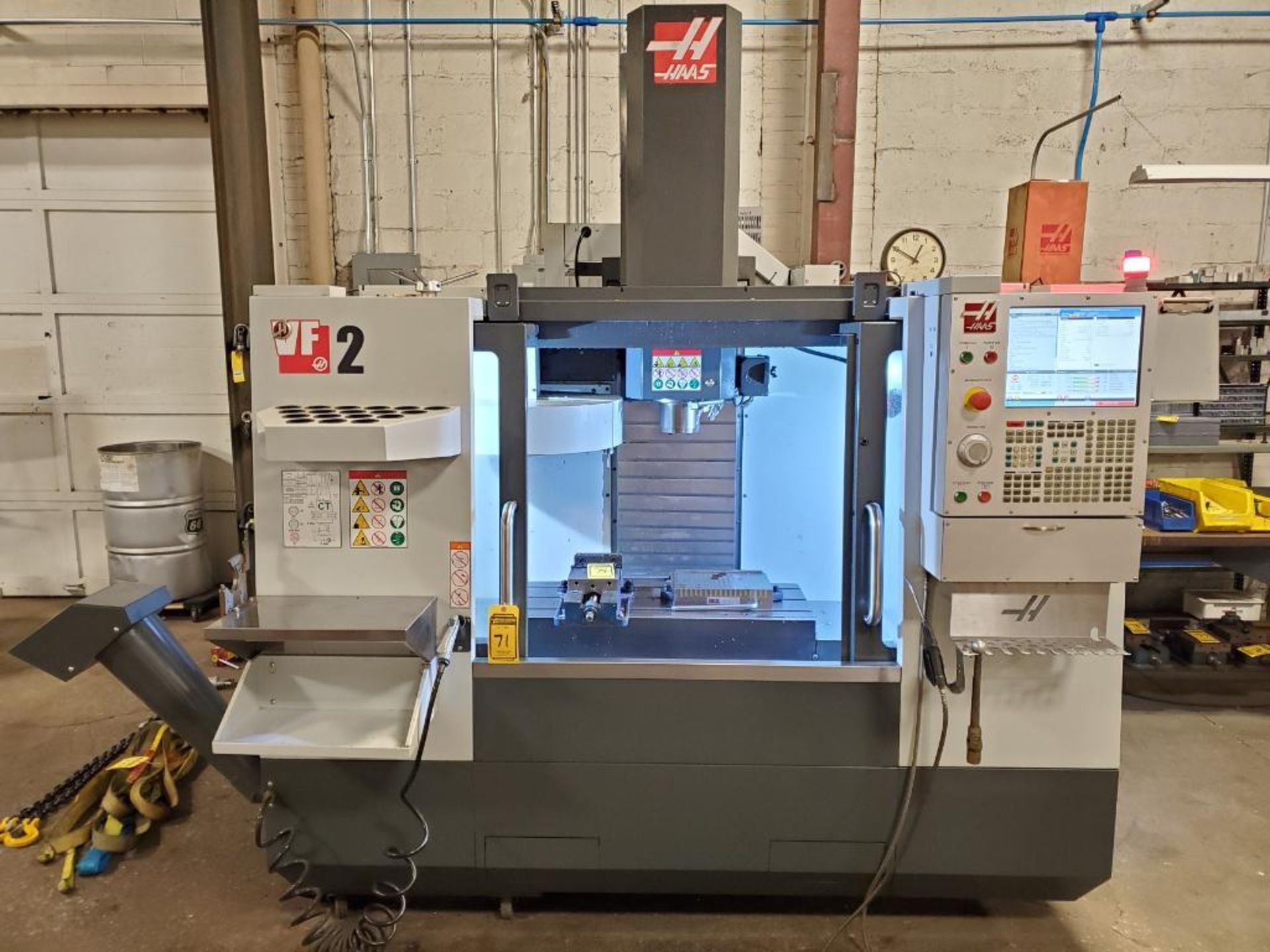 2018 Haas VF2 Vertical CNC Machining Center, s/n 1157725, CT/DIN ISO 40-Taper, 20-Station Tool Holde - Image 18 of 25