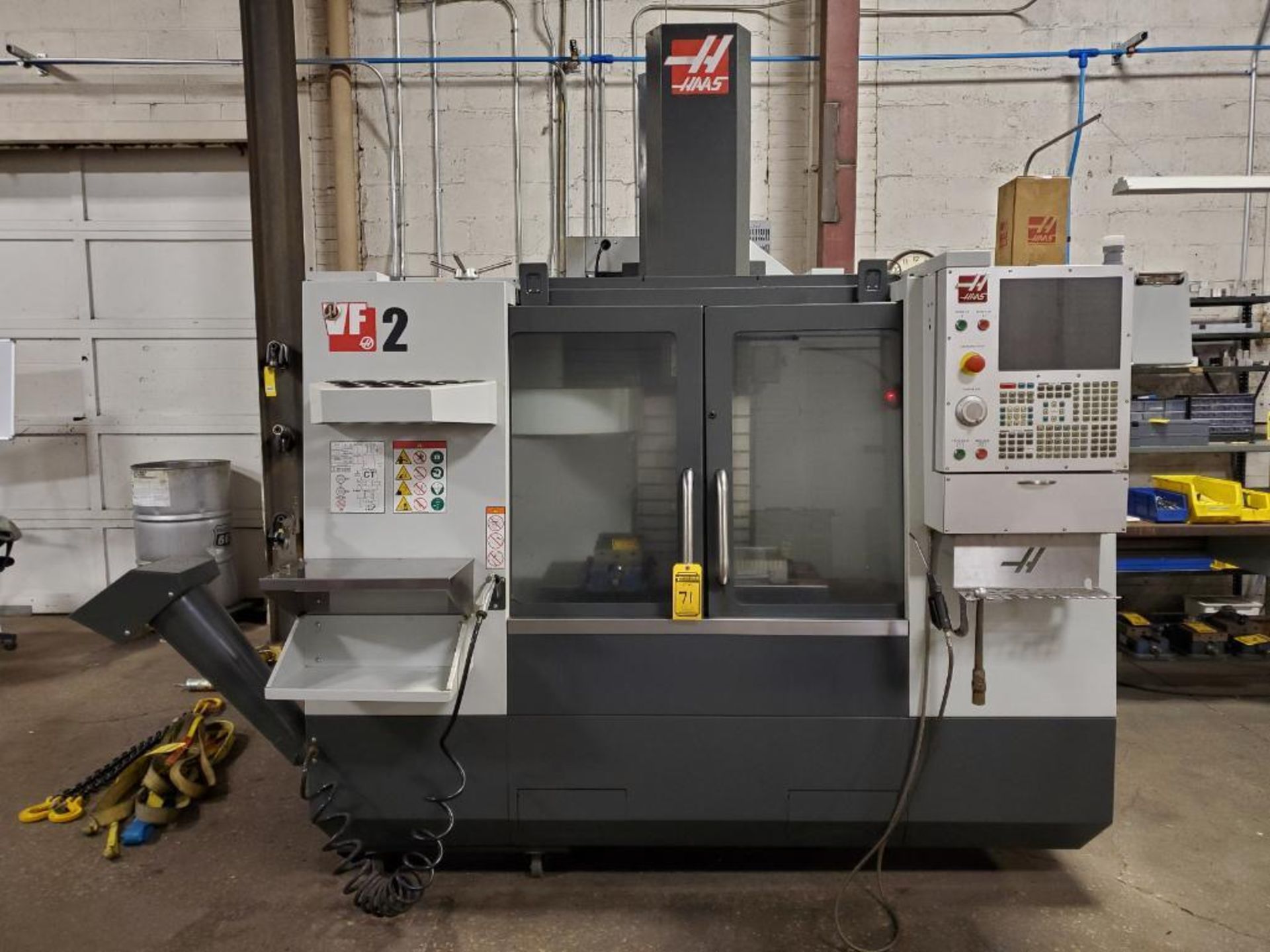 2018 Haas VF2 Vertical CNC Machining Center, s/n 1157725, CT/DIN ISO 40-Taper, 20-Station Tool Holde - Image 2 of 25