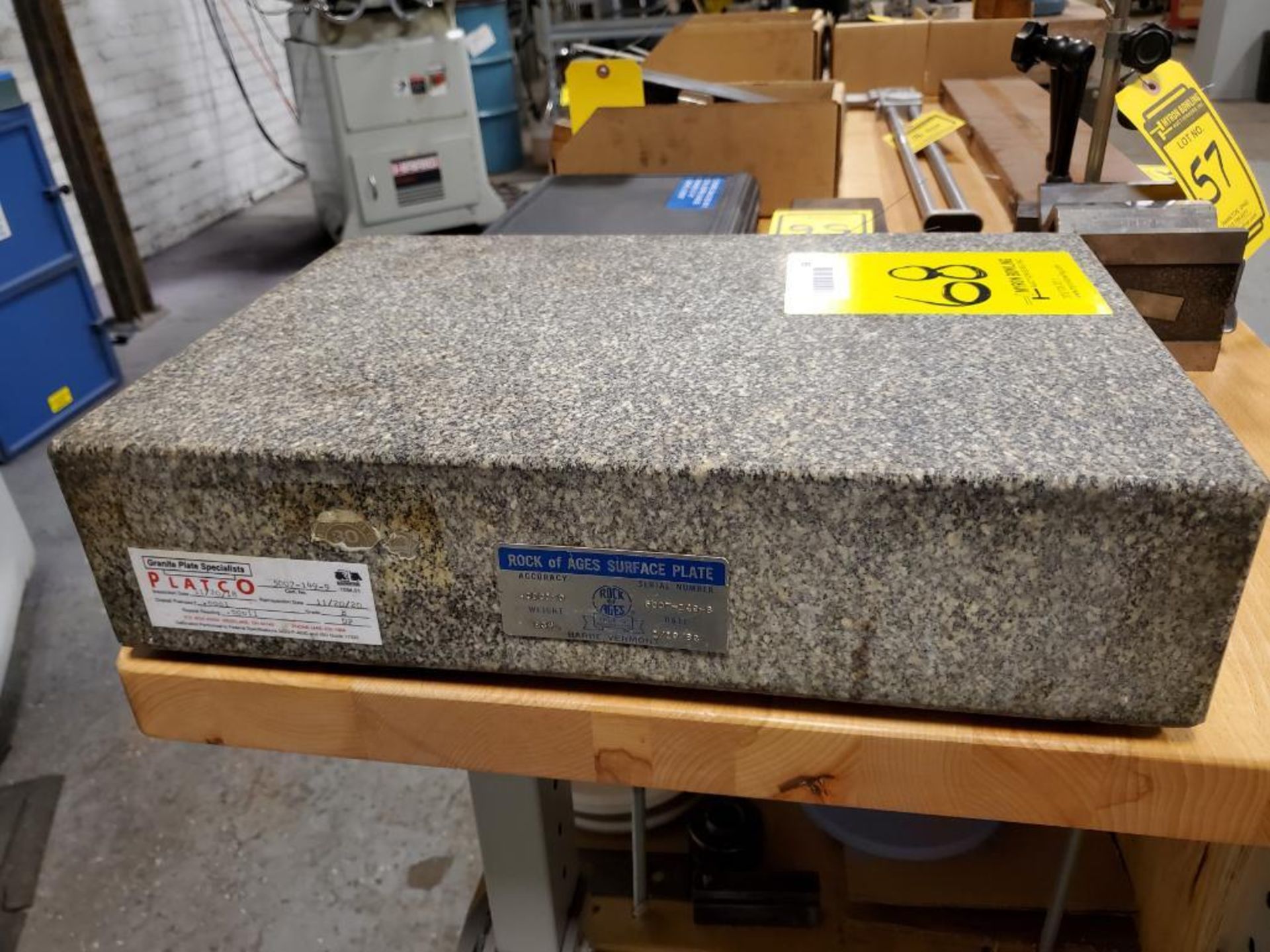 Starrett Granite Surface Plate, 18" X 12" X 4-1/2"