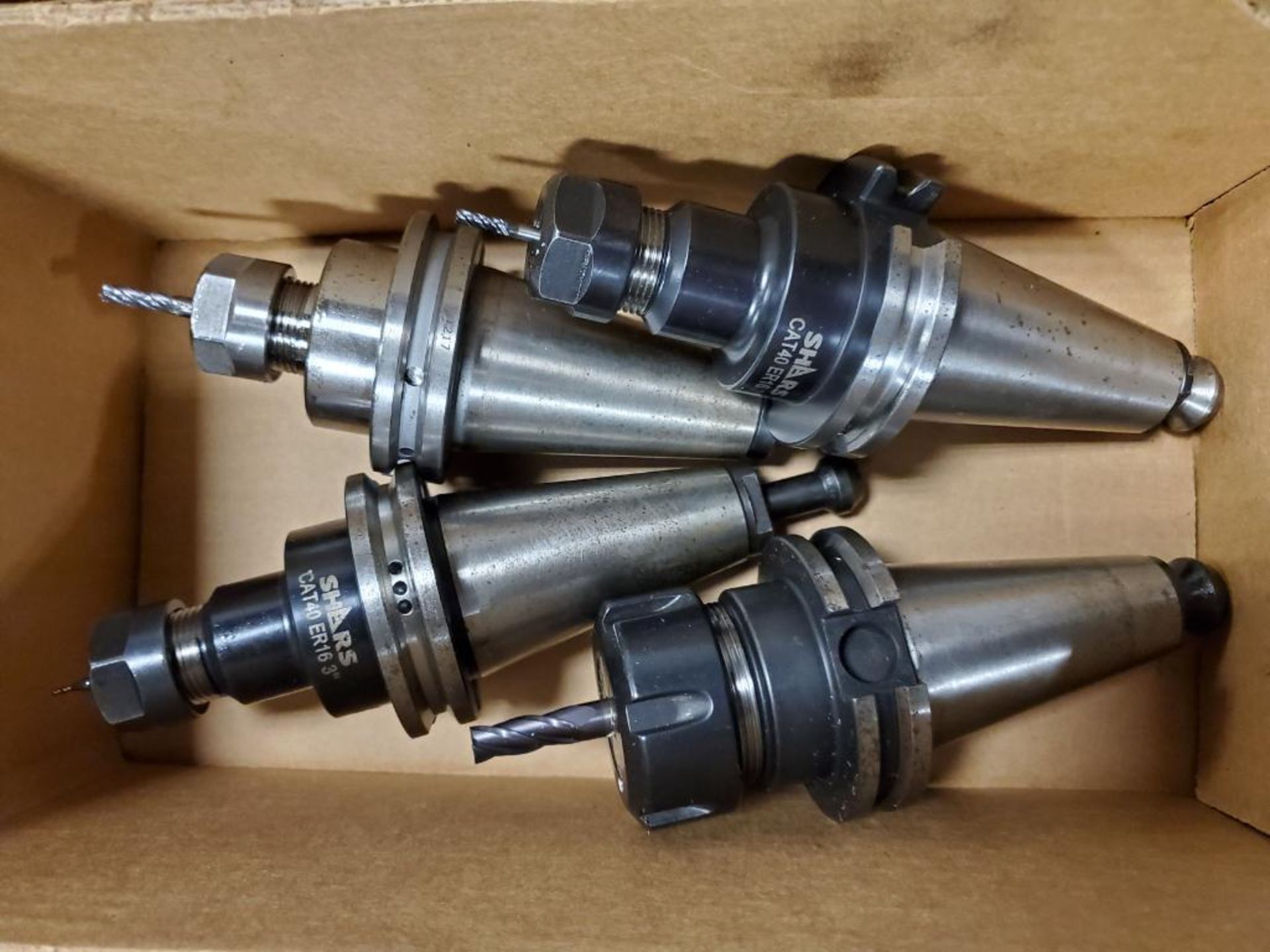 (4) Cat 40 Collet Taper Tool Holders