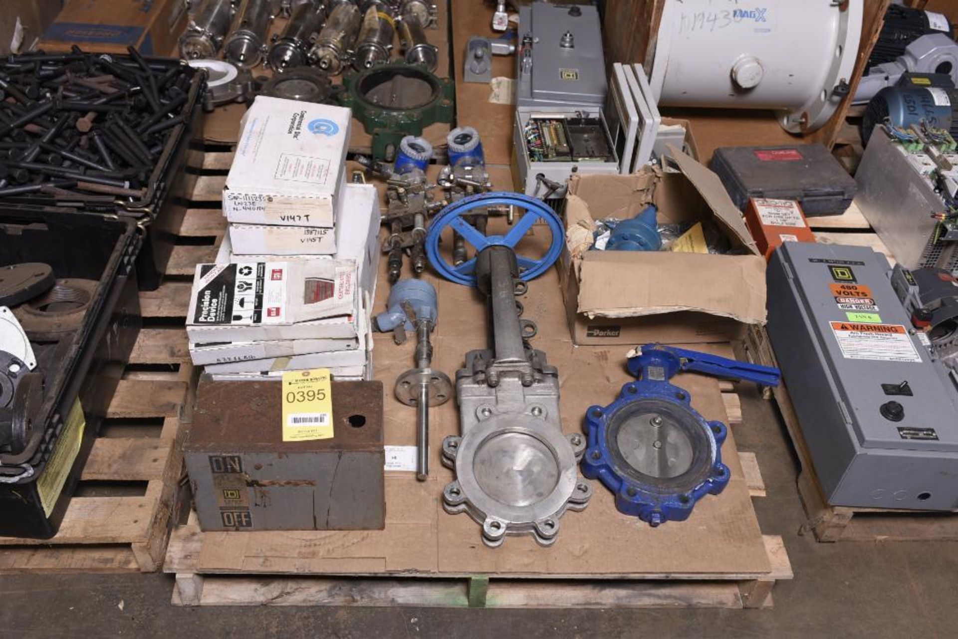 Pallet of MRO, Valves, & Electrical; Allen-Bradley, Foxboro, Rosemount