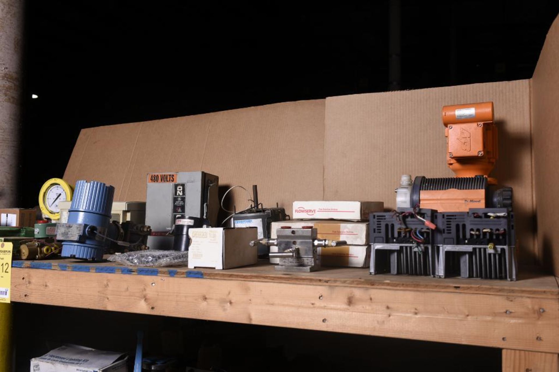 Shelf of Miscellaneous MRO, Valves, Electrical, Motors, Indicators, Pumps (Flowserve, Rosemount, Mit - Image 3 of 3