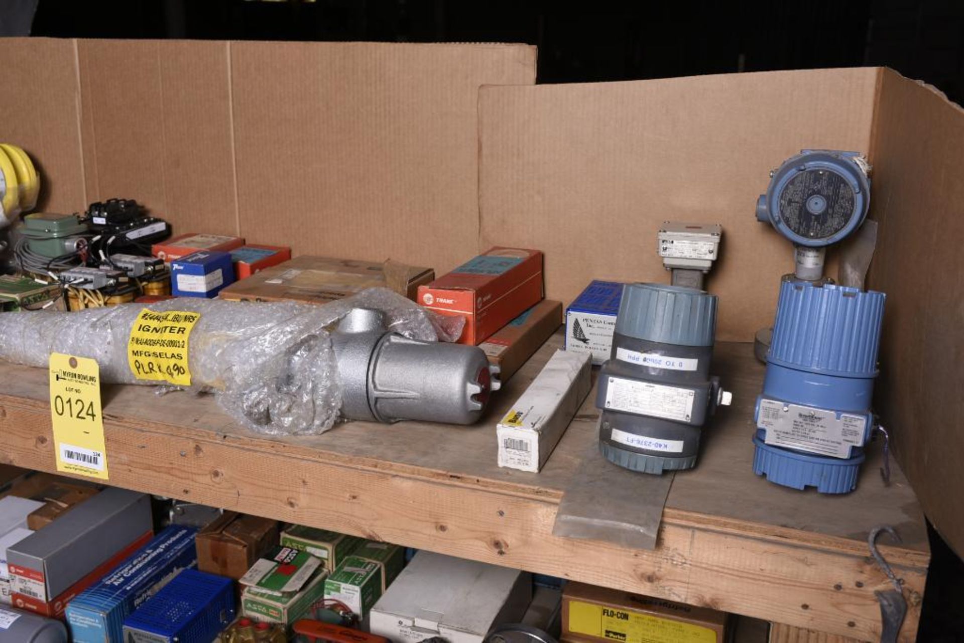 Shelf of Miscellaneous MRO, Valves, Electrical, Motors, Indicators, Pumps (Fisher, Rosemount, Foxbor - Image 3 of 3