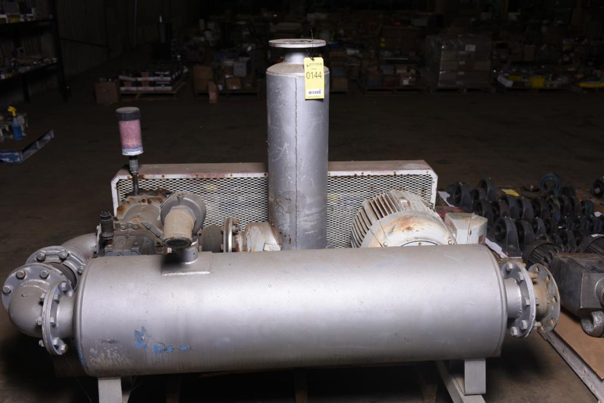 Dresser Roots Rotary Lobe Blower Package, Model: 412 RAM, w/ 40 HP motor