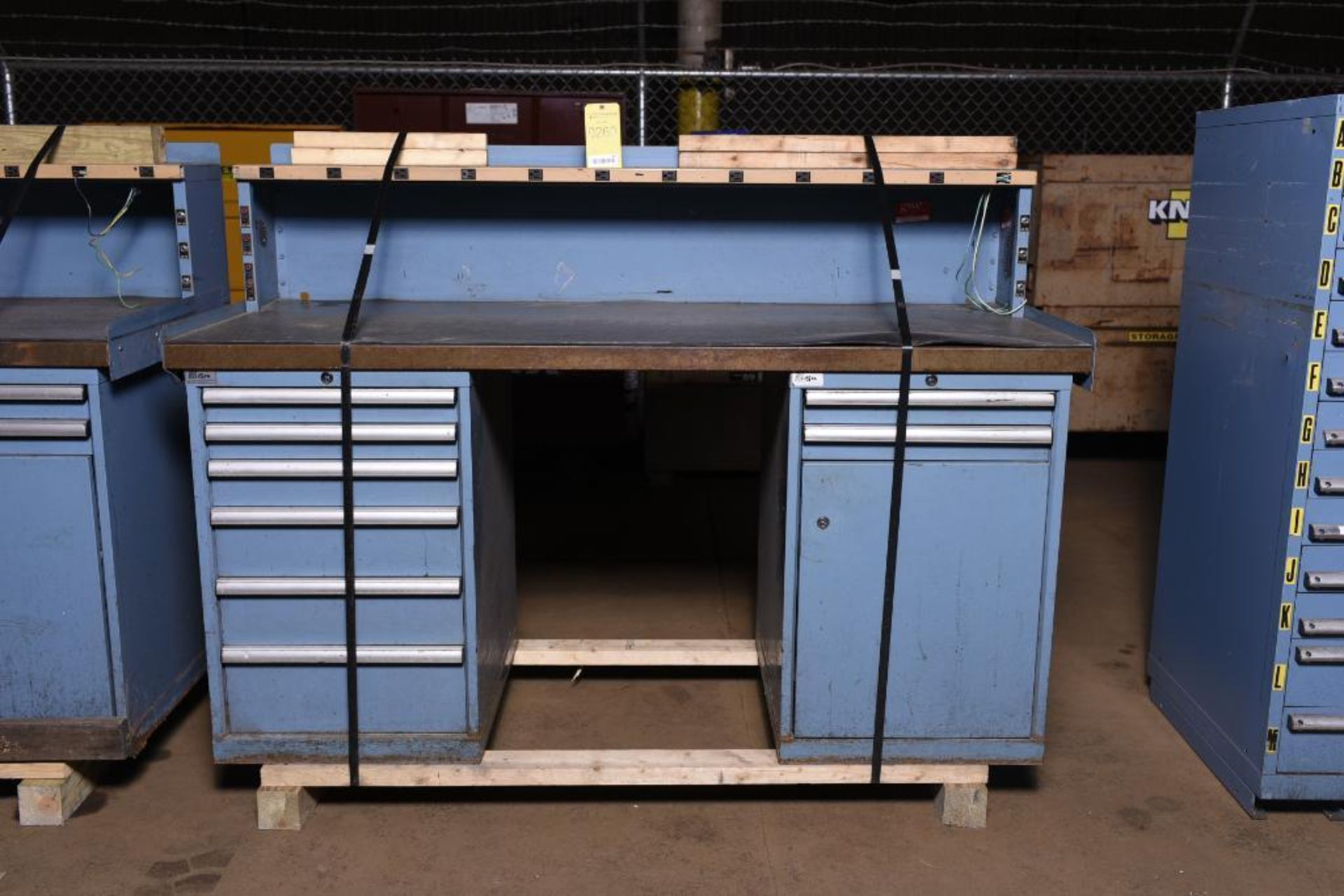 Lista Industrial Storage Cabinet Work Station, w/ Electrical Hookup