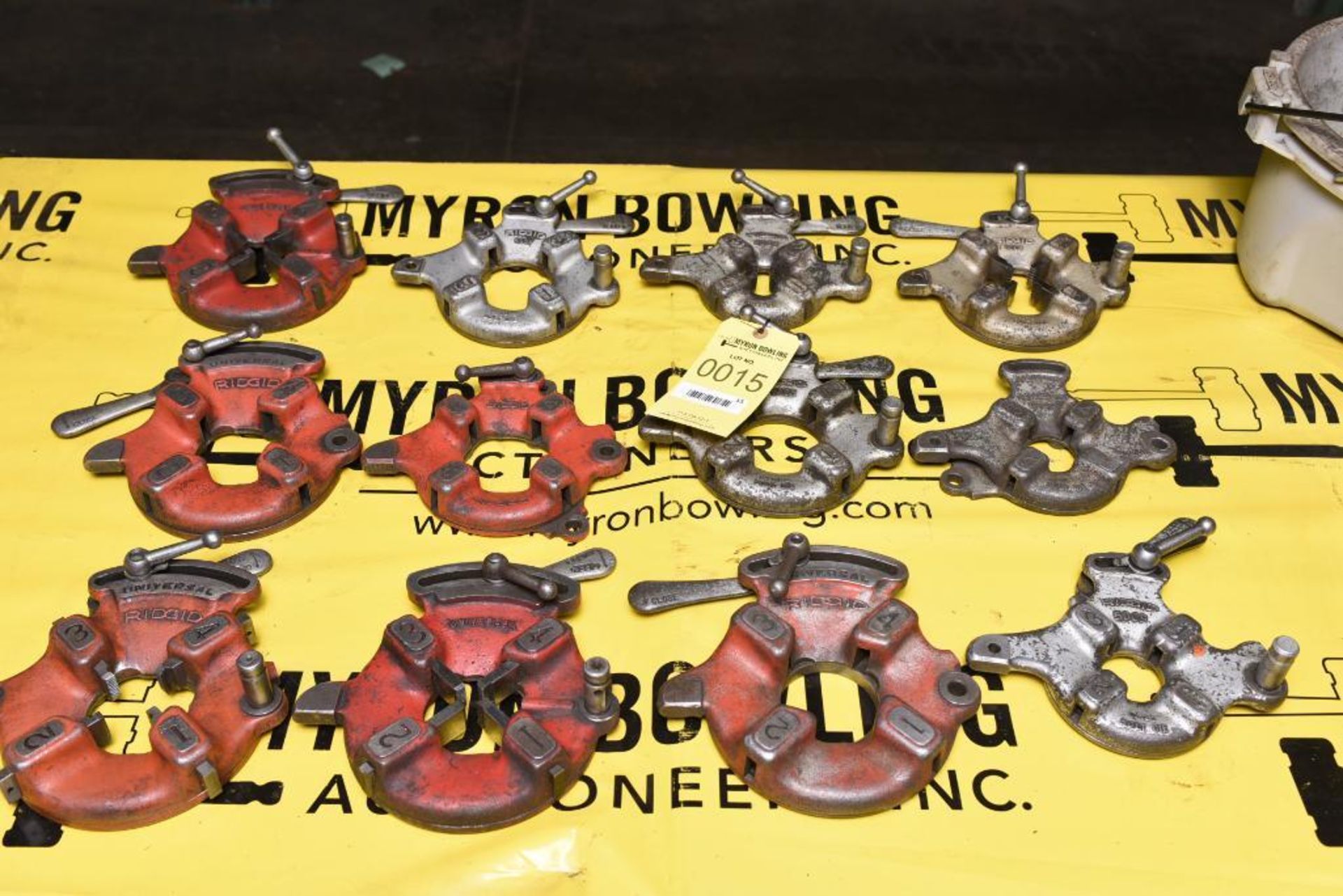 Large Lot of Ridgid Universal Bolt Dies