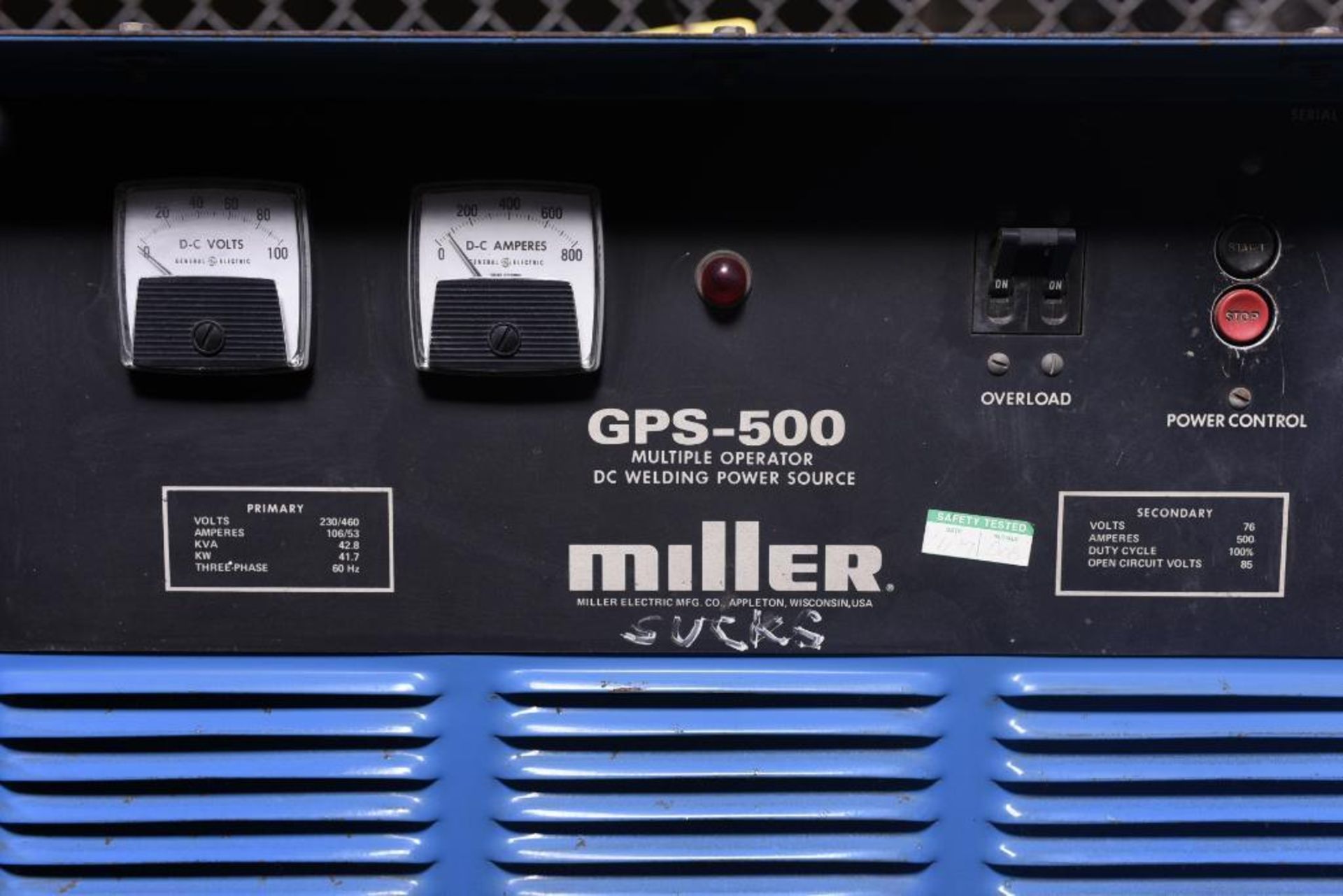 Miller GPS-500 Multiple Operator DC Welding Power Source - Image 2 of 2