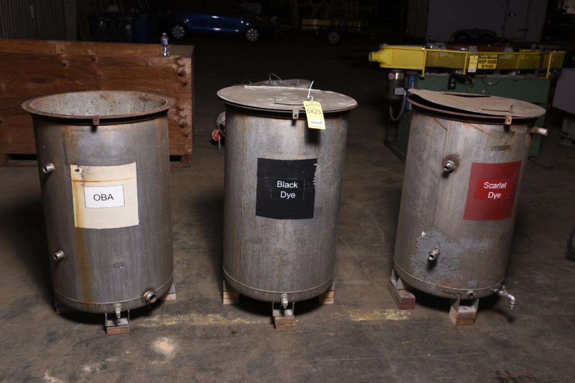 (3) SS 50-Gal. Tanks