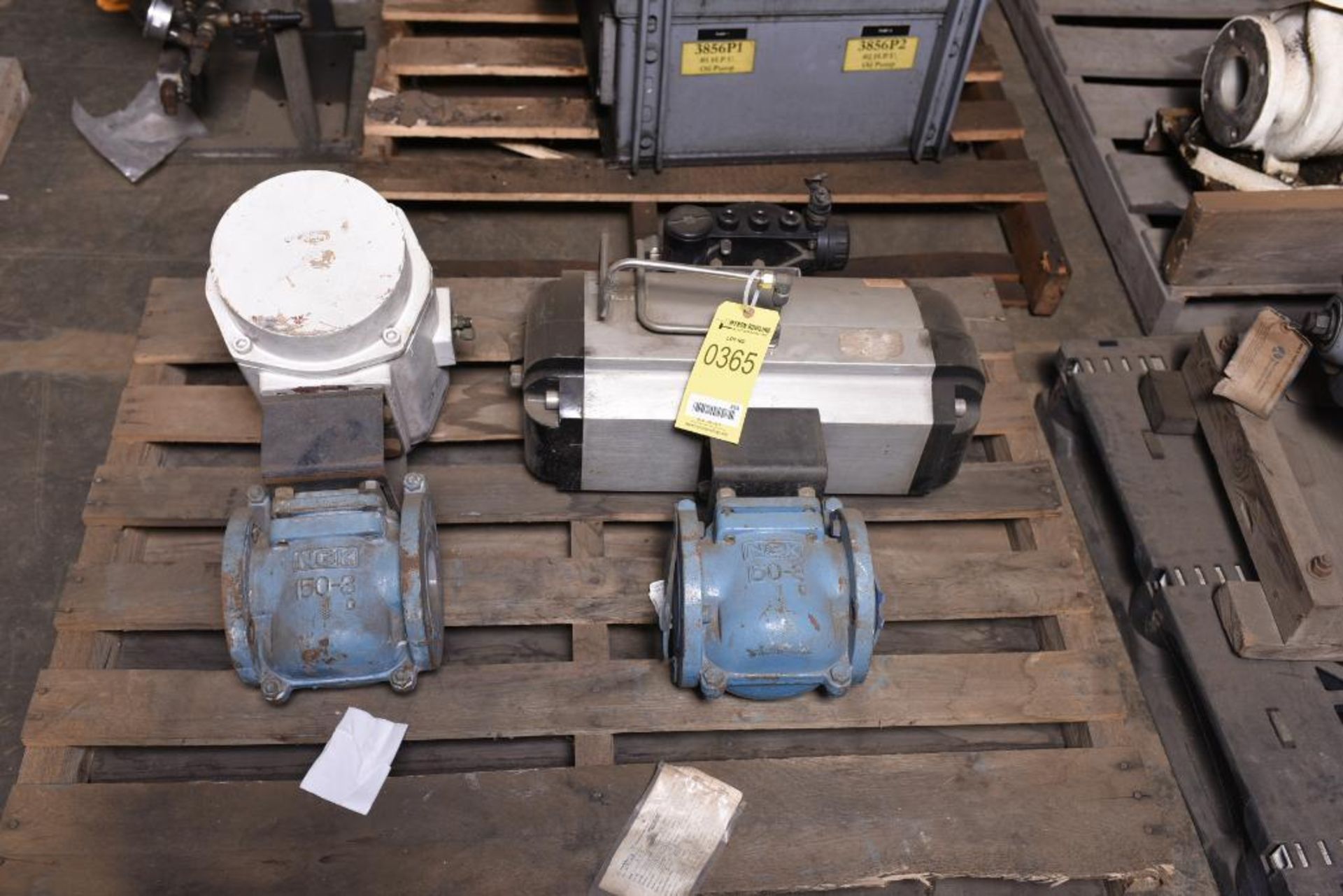 (2) Actuated NGK Glass-Lined Plug Valves, 3"