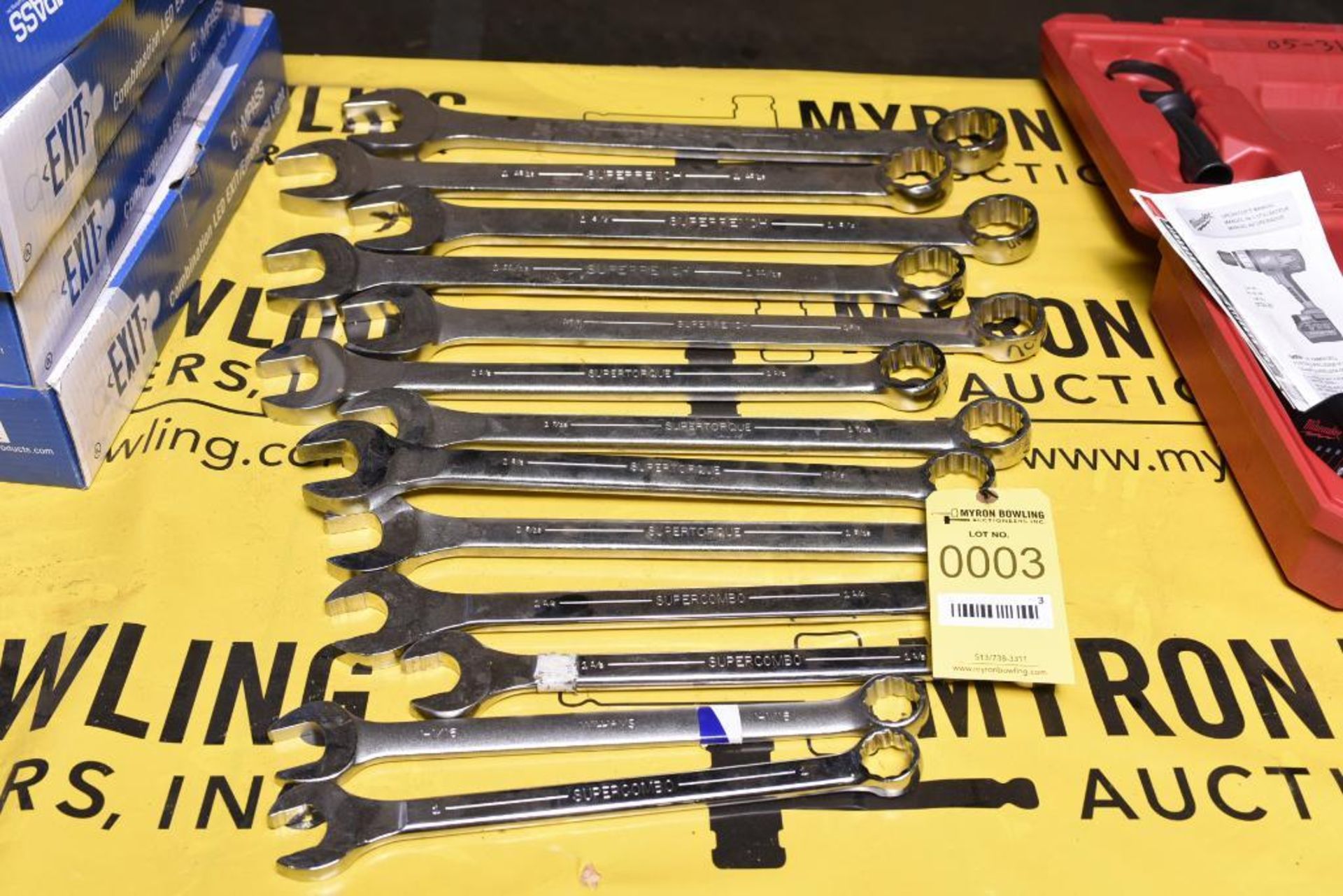 Set of (13) (New) Williams Open End Wrenches, 1" to 1-7/8"