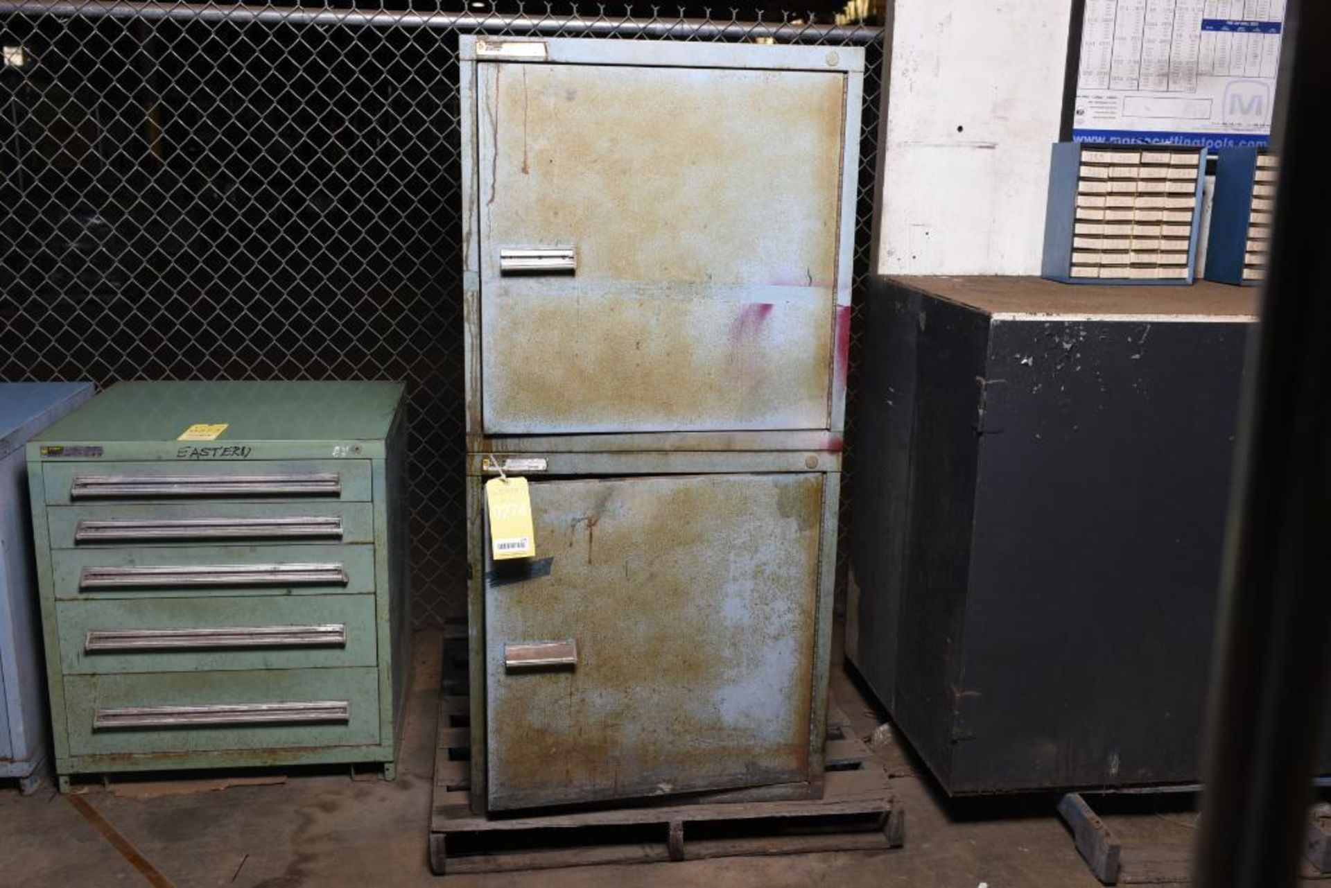 (2) Stanley Vidmar Industrial Storage Cabinets, 28" x 30" x 33