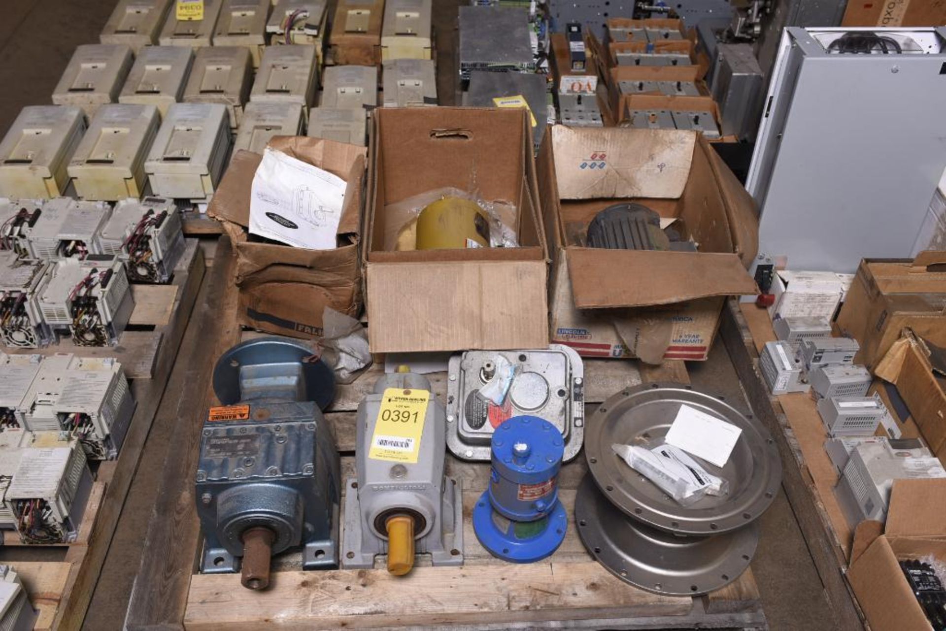 Pallet of Miscellaneous MRO, Gear Boxes, Motors; Wilden, Sew-EuroDrive