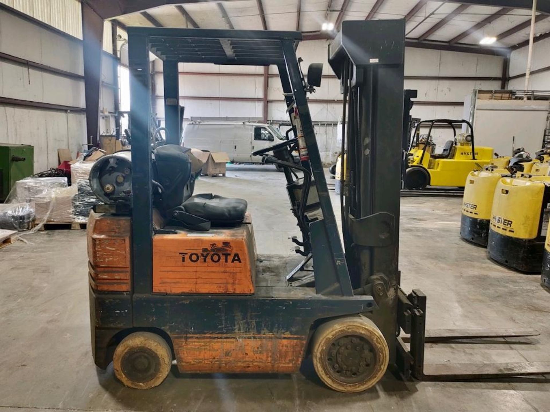 Toyota 3,000 LB. Capacity Forklift, Model: 5FGC15, S/N: 10072, 3-Stage Mast, 84" Lowered Height/188"