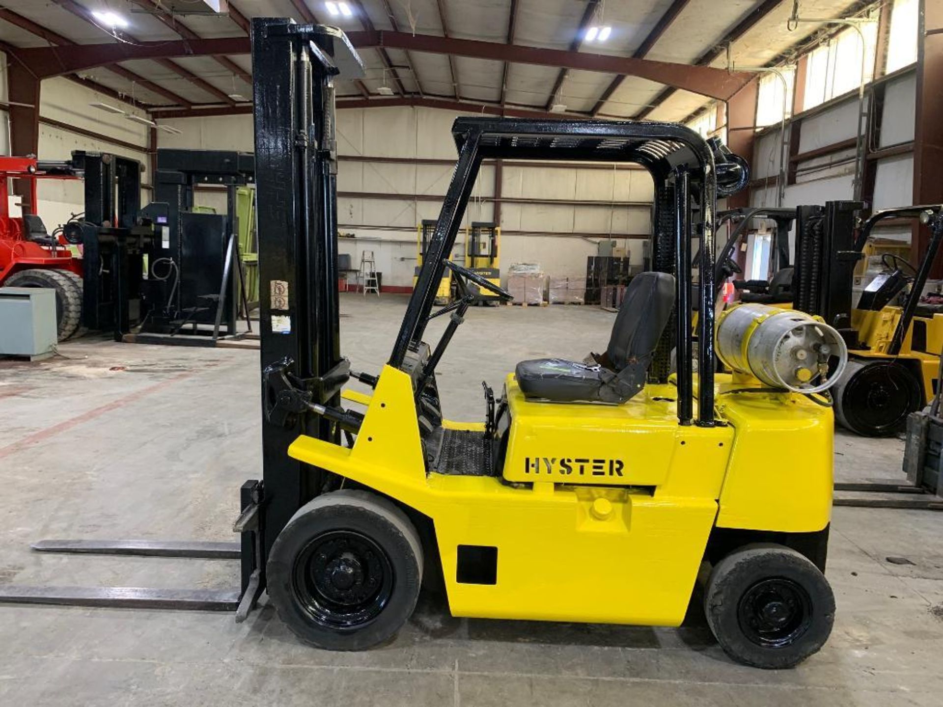 Hyster 5,000 LB. Capacity Forklift, Model: N/A, S/N: A172B20981HH, LPG, Pneumatic Tires, 2-Stage Mas