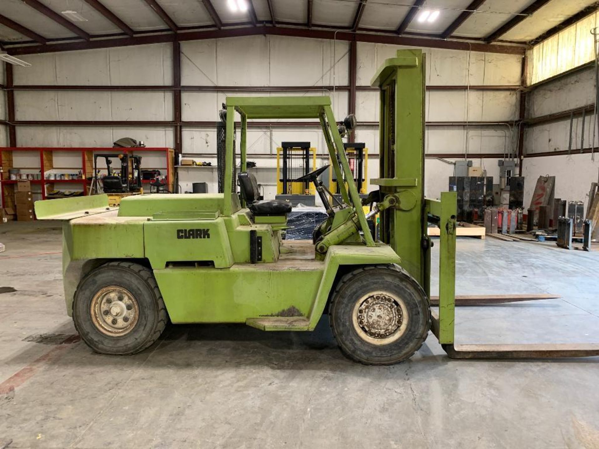 Clark 15,500 LB. Capacity Forklift, Model: C500-Y155, S/N: 1015-18-4806, Diesel, 2-Speed Lever Shift