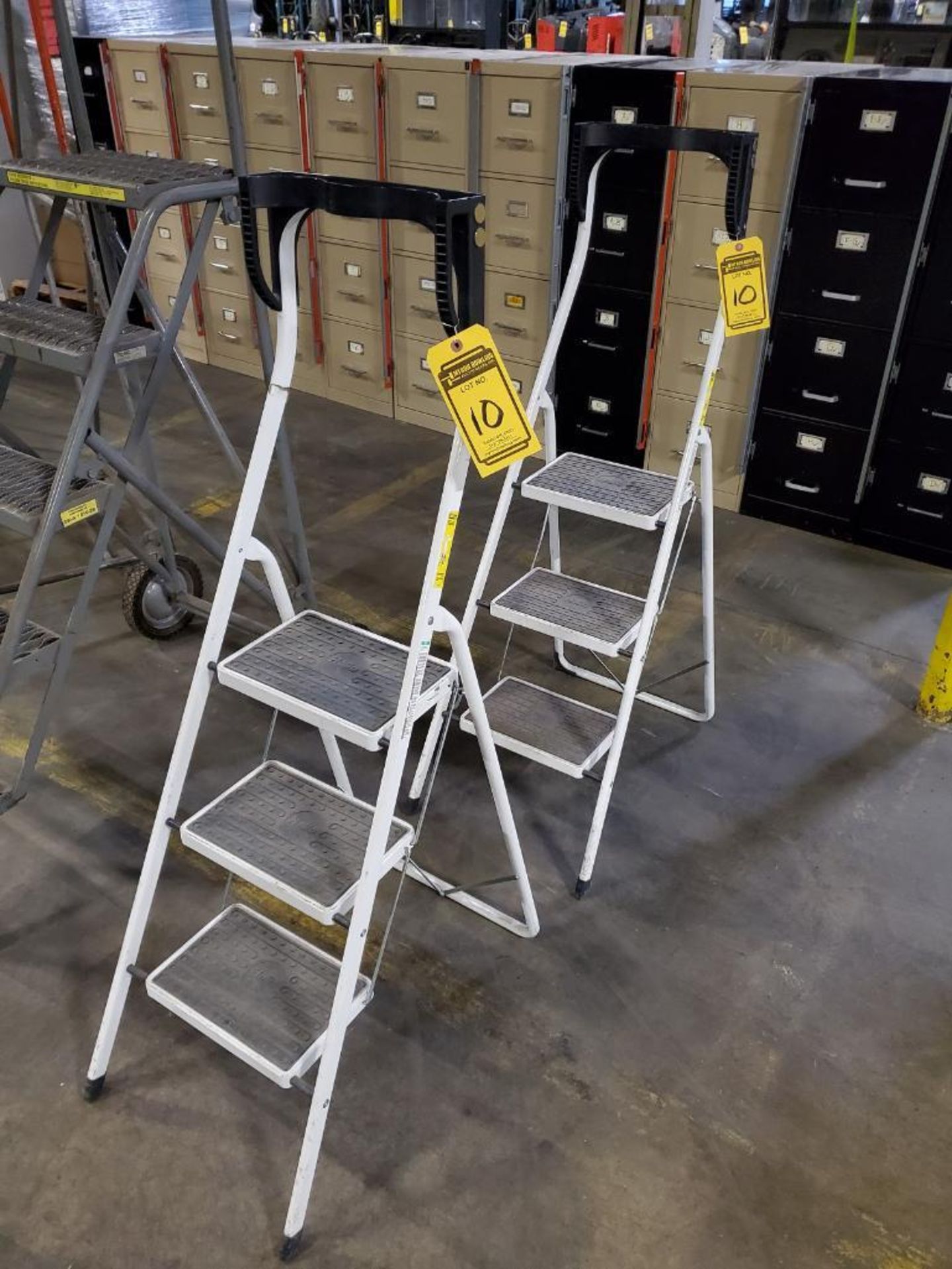 (2) Fold Up 27" Step Stools, 3-Step