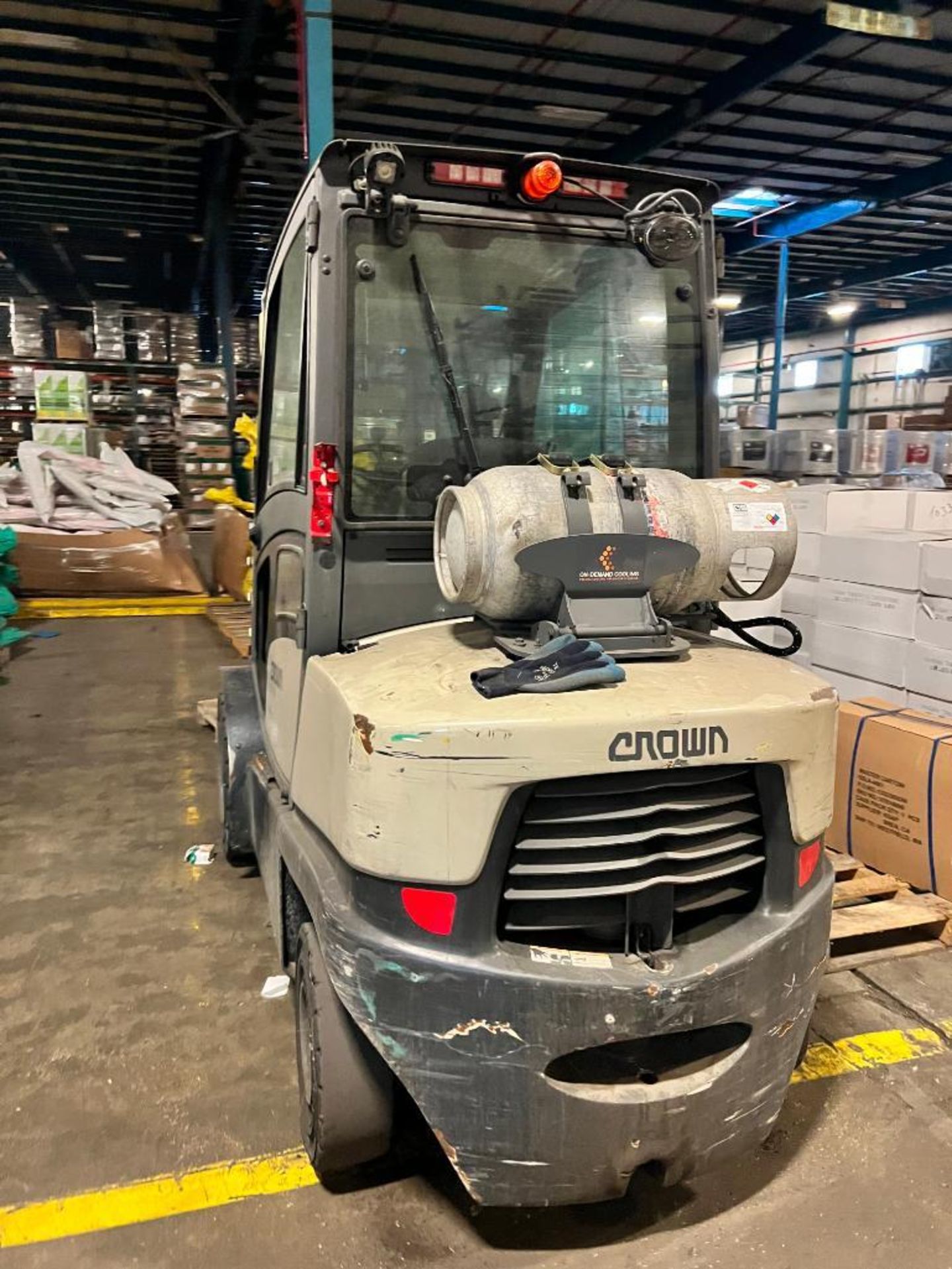 2019 Crown Forklift, Model C-5, S/N 10184199, 5,000 LB. Cap., LPG, Enclosed Cab, 180" Total Height ( - Image 2 of 6