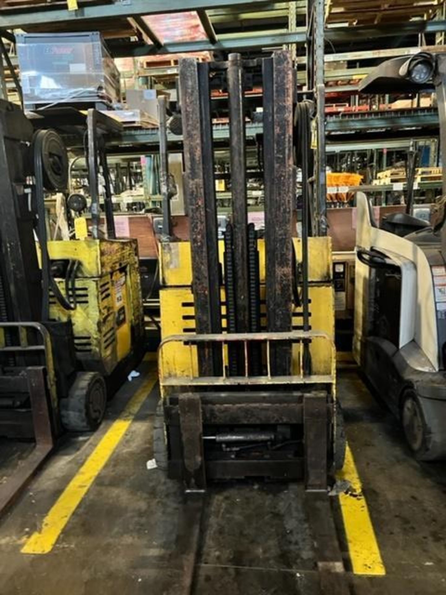 Raymond Electric Stand-Up Forklift, Model 060-C30TT, S/N 060-87-03745, 3,000 LB. Cap. 8,873 Hours, 1 - Image 2 of 4