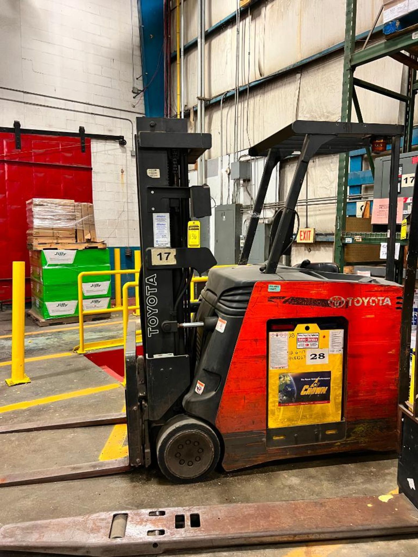 2010 Toyota Electric Standup Forklift, Model 7BNCU20, S/N 50503, 4,000 LB. Cap.