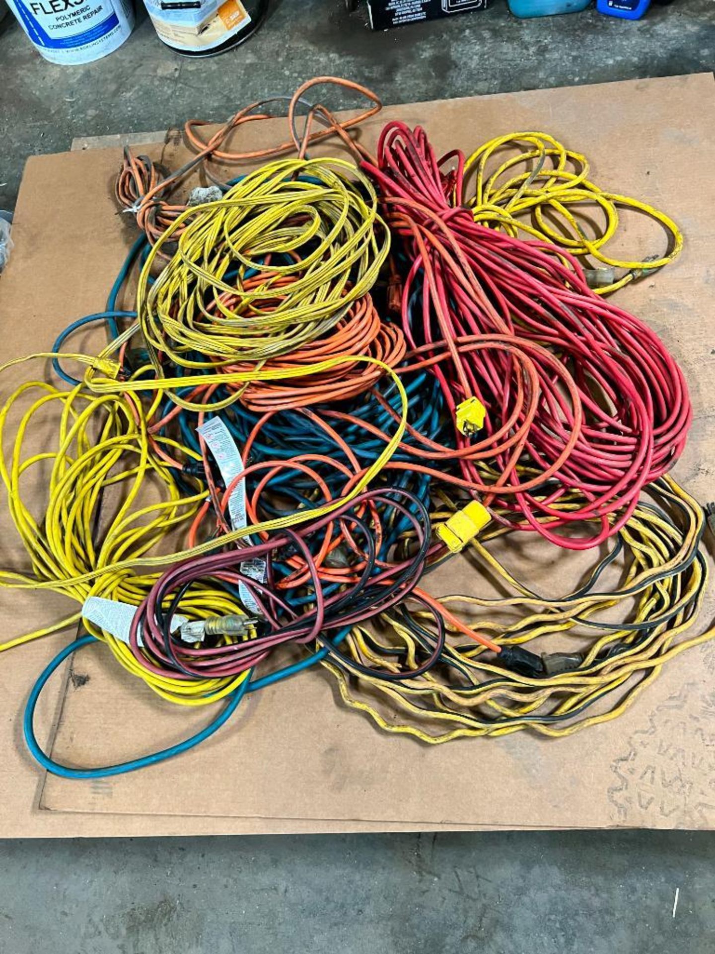 Skid of Assorted Size Extension Cords