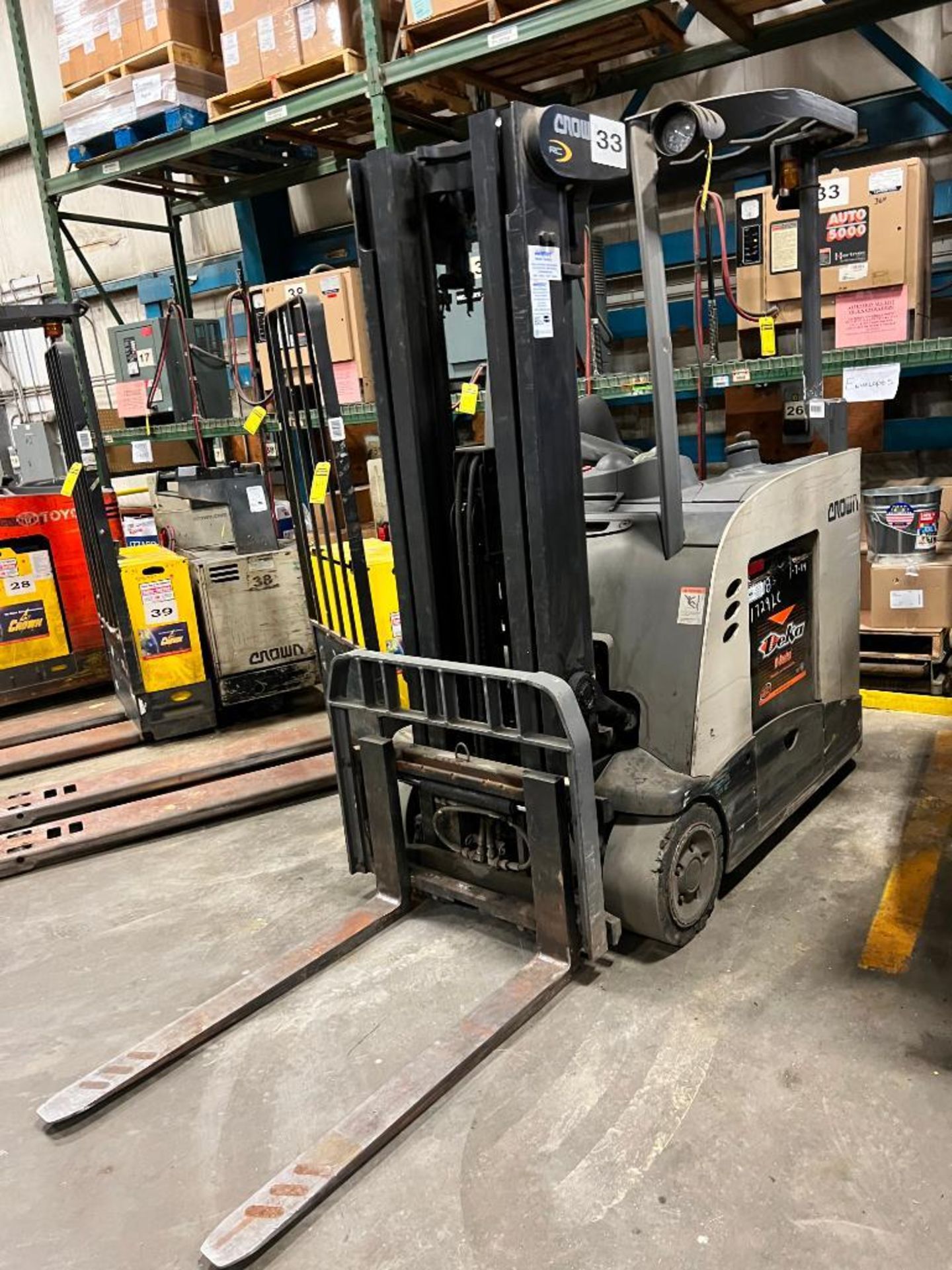 2013 Crown Electric Standup Forklift, Model RC5545-40, S/N 1A412111, 4,000 LB. Cap., 6,590 Hours (De