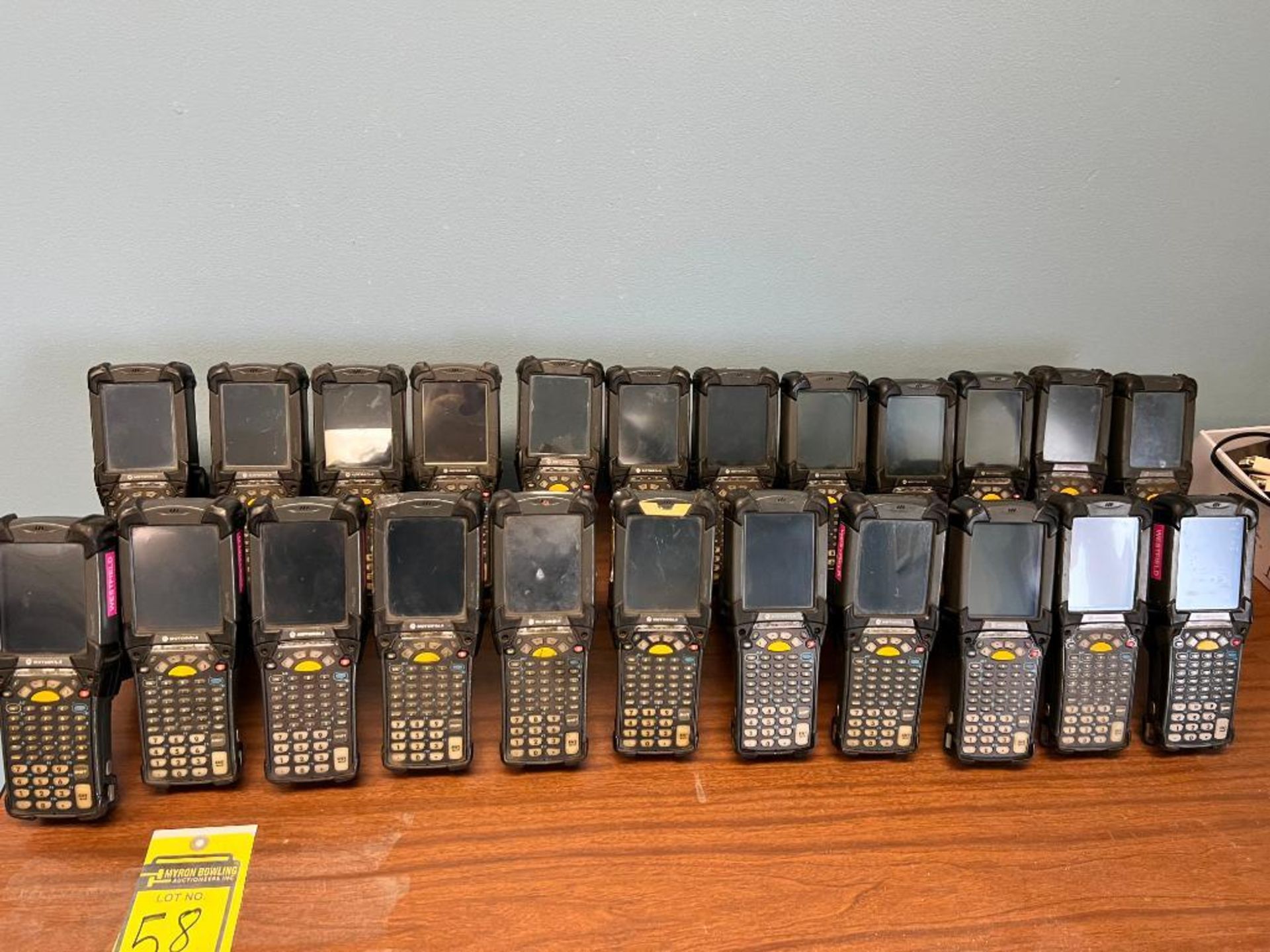 Table w/ (23) Portable Motorola RF Scanners, Model MC9090, w/ Batteries & Chargers - Image 2 of 4