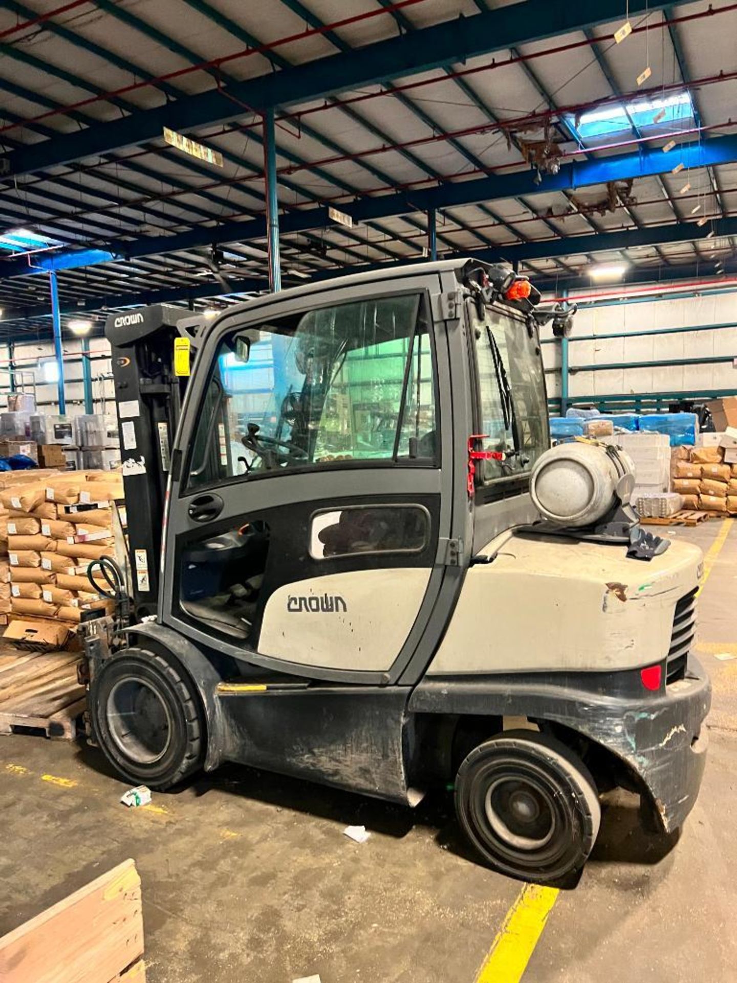 2019 Crown Forklift, Model C-5, S/N 10184199, 5,000 LB. Cap., LPG, Enclosed Cab, 180" Total Height (