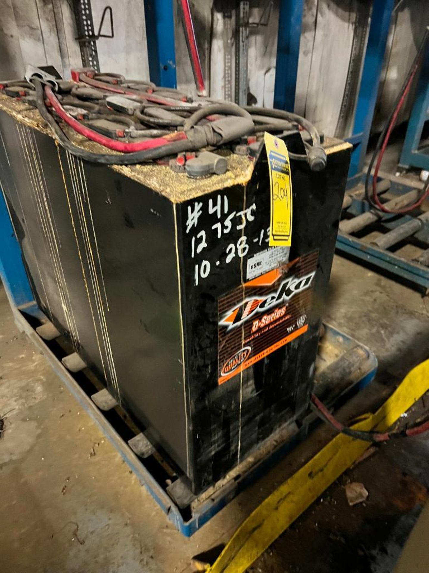 Deka 36 Volt Lift Truck Battery, DT-34/13, IST-6005-3-B, Weight: 980-Lbs.