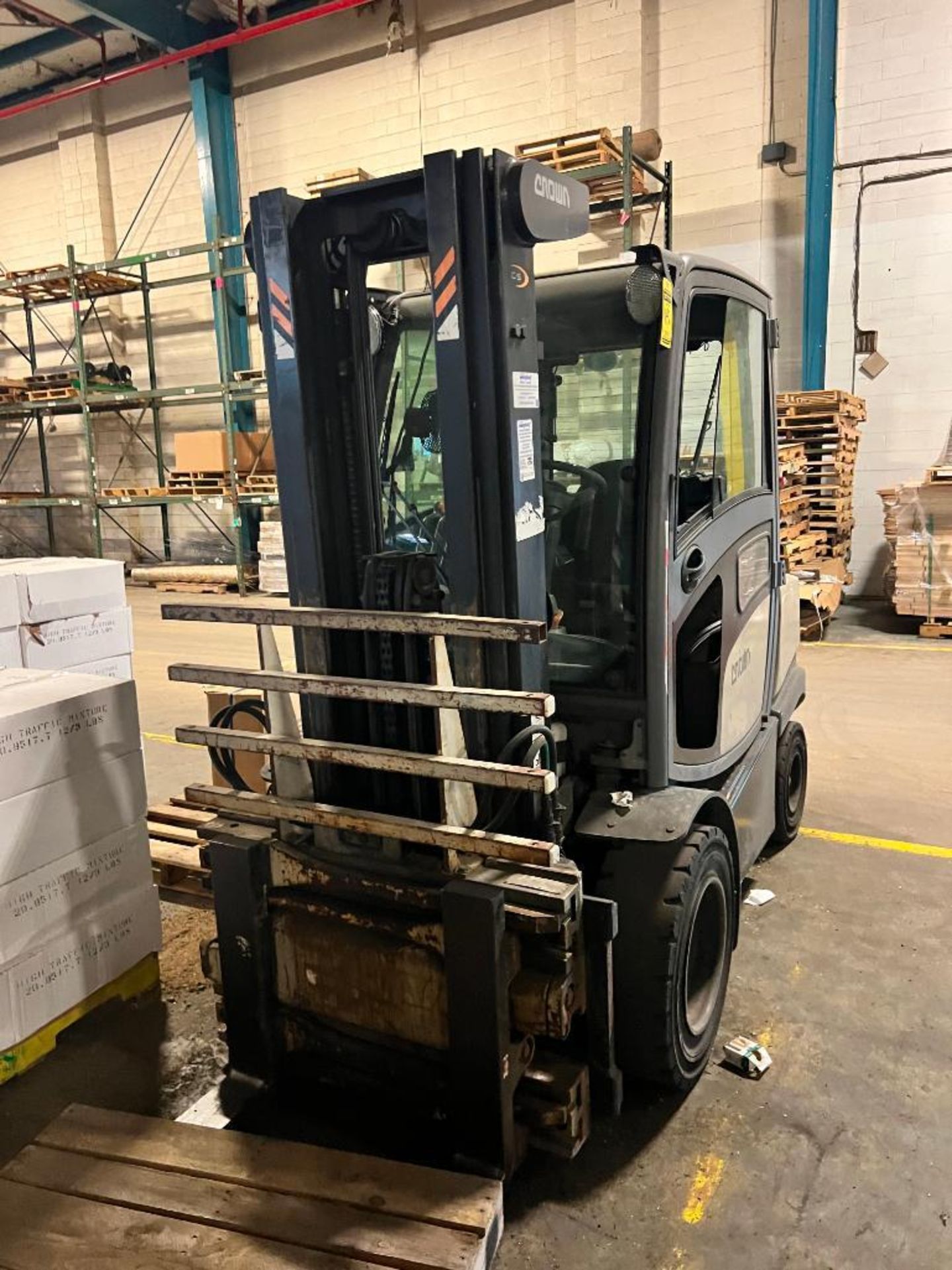 2019 Crown Forklift, Model C-5, S/N 10184199, 5,000 LB. Cap., LPG, Enclosed Cab, 180" Total Height ( - Image 4 of 6