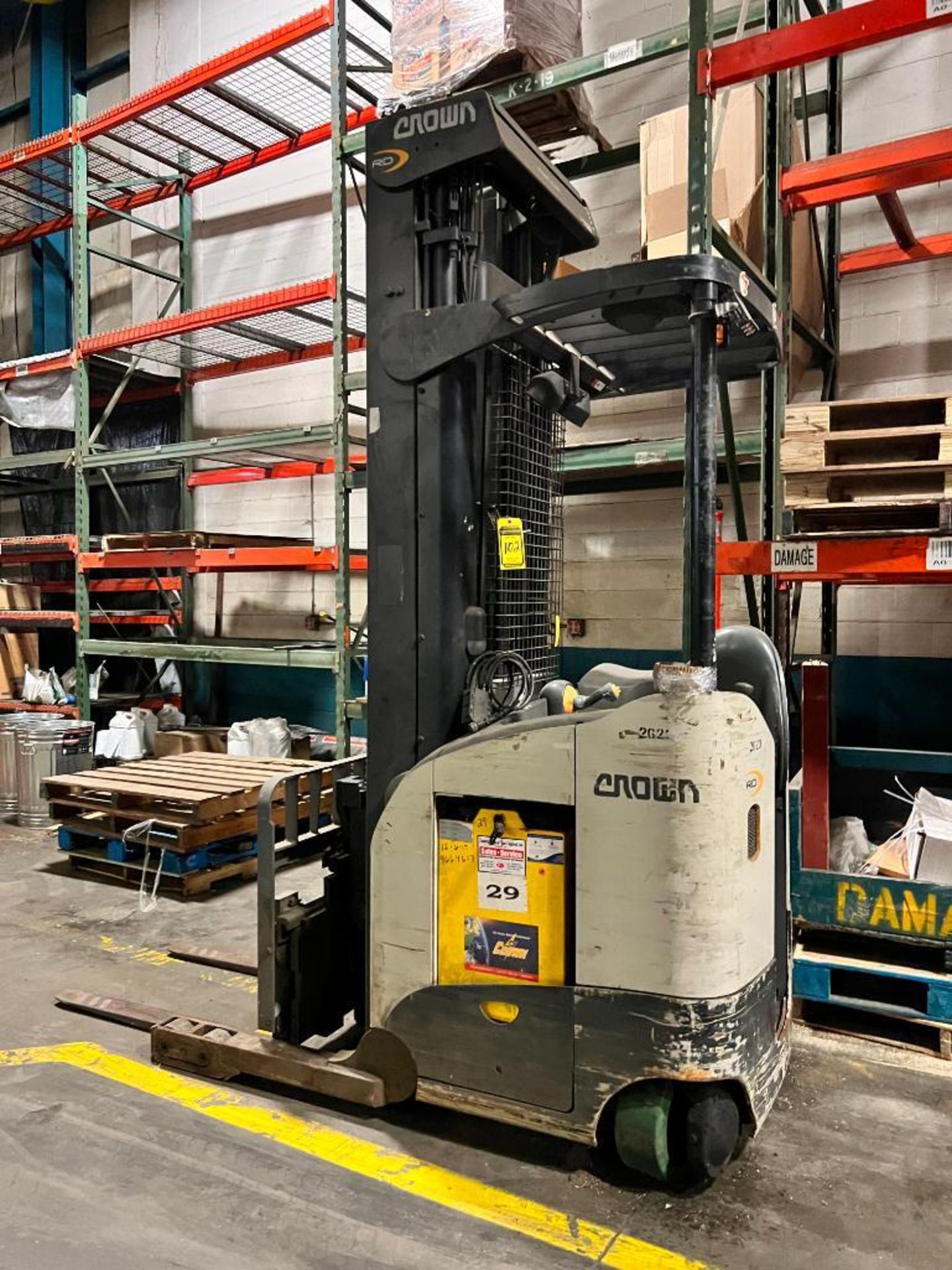 2014 Crown Electric Reach Truck, Model RD5725-30, S/N 1A412623, 3,000 LB. Cap., 270" Total Height