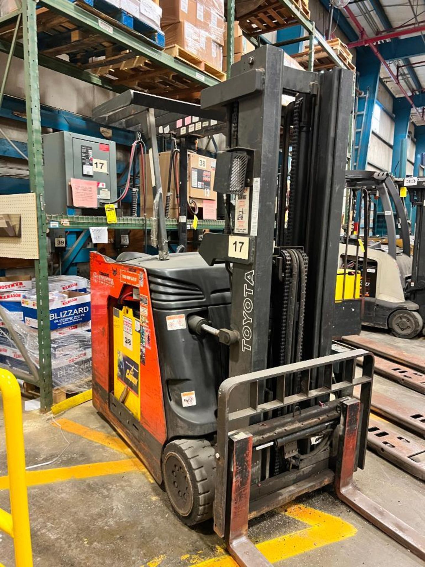 2010 Toyota Electric Standup Forklift, Model 7BNCU20, S/N 50503, 4,000 LB. Cap. - Image 3 of 4