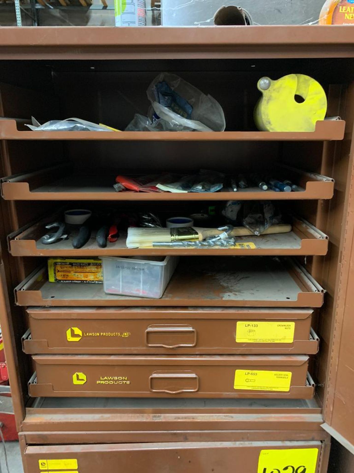 (2) Lawson Hardware Cabinets w/ Content - Image 2 of 11