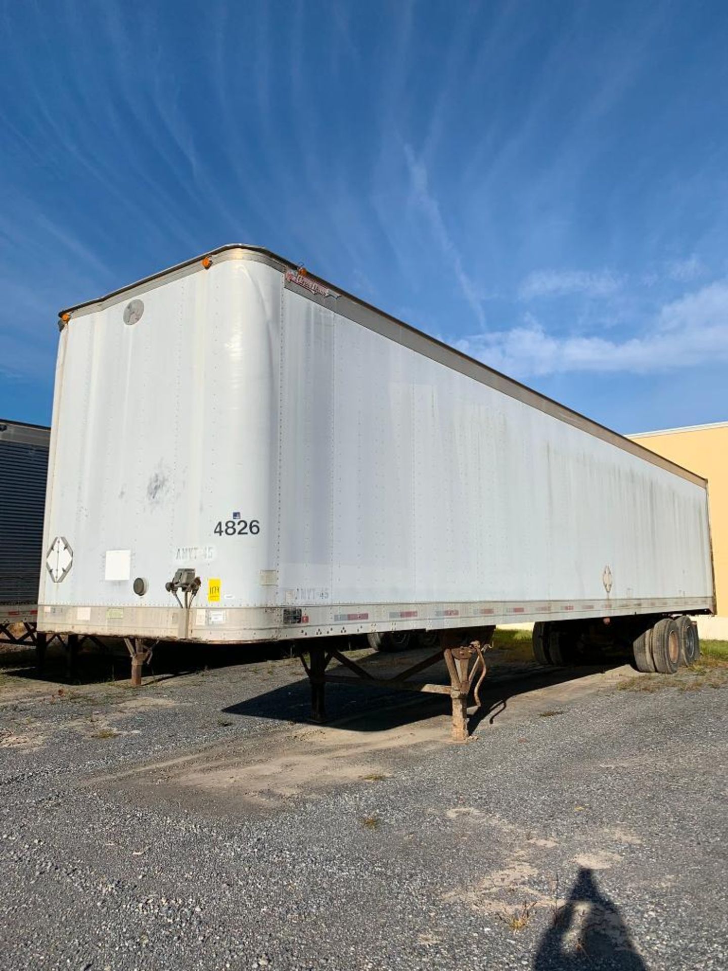 Great Dane Dry Van Trailer, 48', VIN: 1GRAA9624RS040104 (Not Road Worthy, Used For Storage) (No Titl