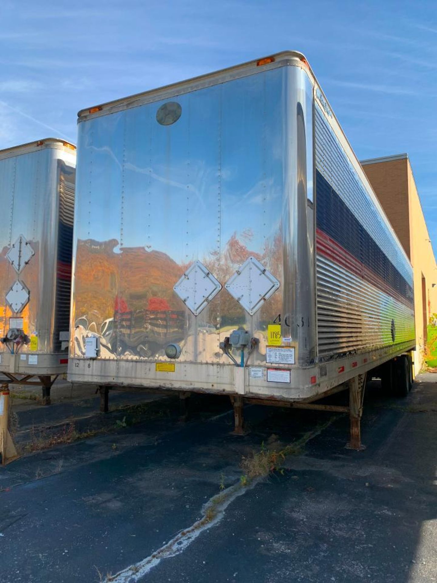 Great Dane Dry Van Trailer, 48', w/ Content of (3) Dock Plates & Shopping Carts (Not Road Worthy, Us