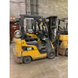 Caterpillar Forklift, LPG, 4,000 lb. Cap., Model 2CC4000, S/N AT81F80235, Solid Tires, 3-Stage Mast,