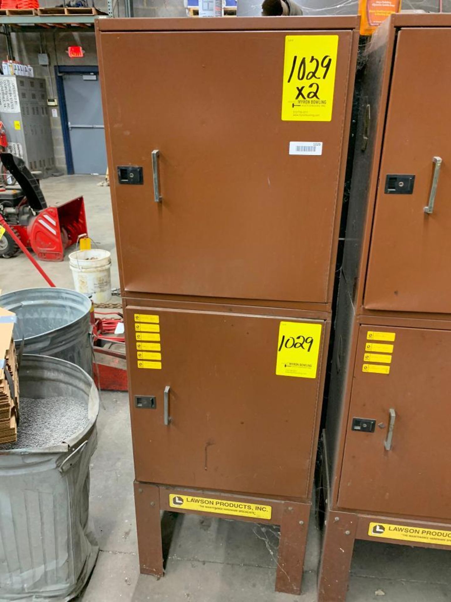 (2) Lawson Hardware Cabinets w/ Content