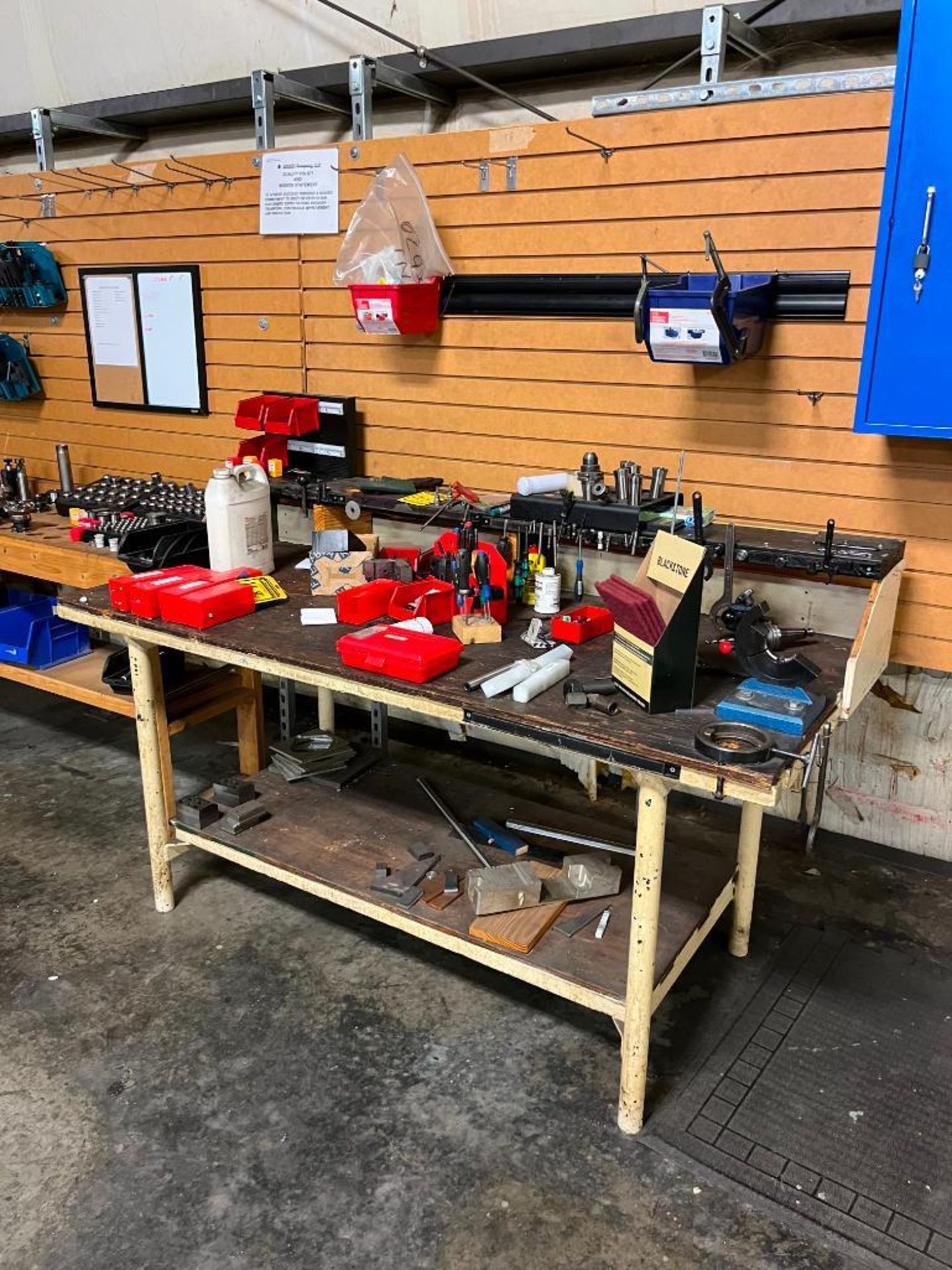 Tool Maintenance Table & Content