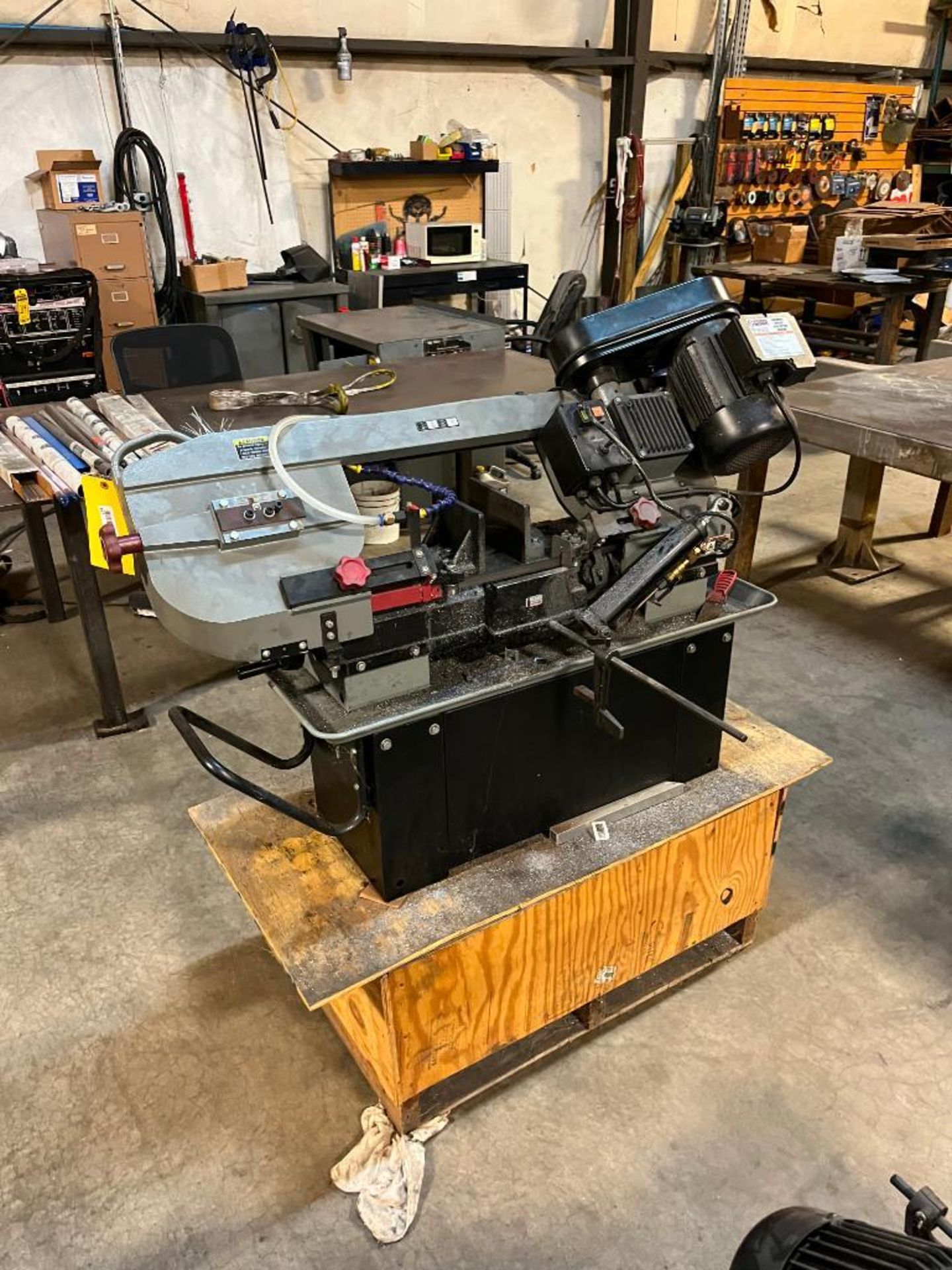 Central Machinery Horizontal/Vertical Metal Cutting Band Saw, S/N 37437, 93-3/8" X .75" Blade, 12" T