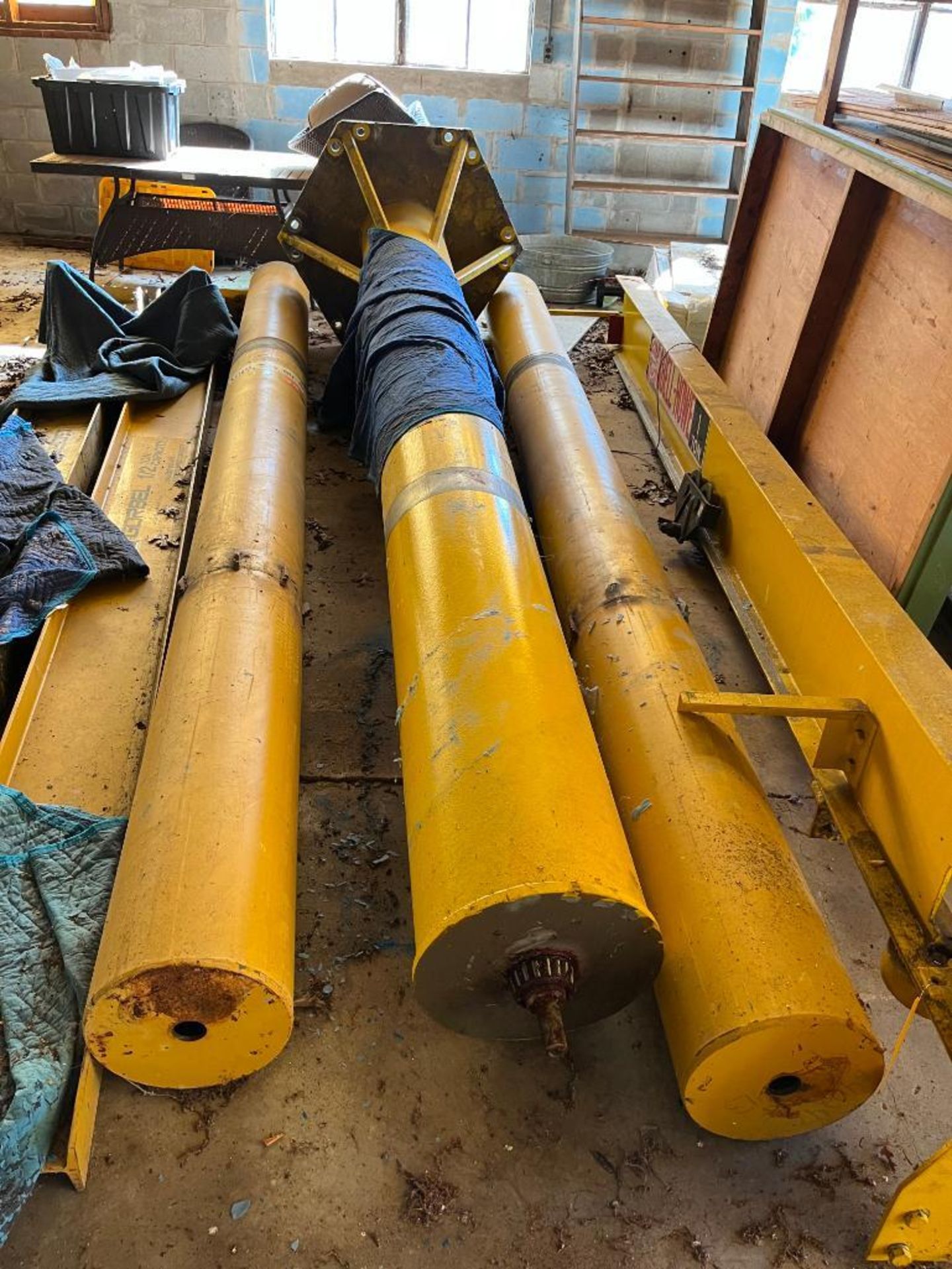 (3) Disassembled Floor Standing Jib Cranes; (1) Abell-Howe 1-Ton, (2) Gorbel 1/2-Ton (Location: 3414 - Image 3 of 3