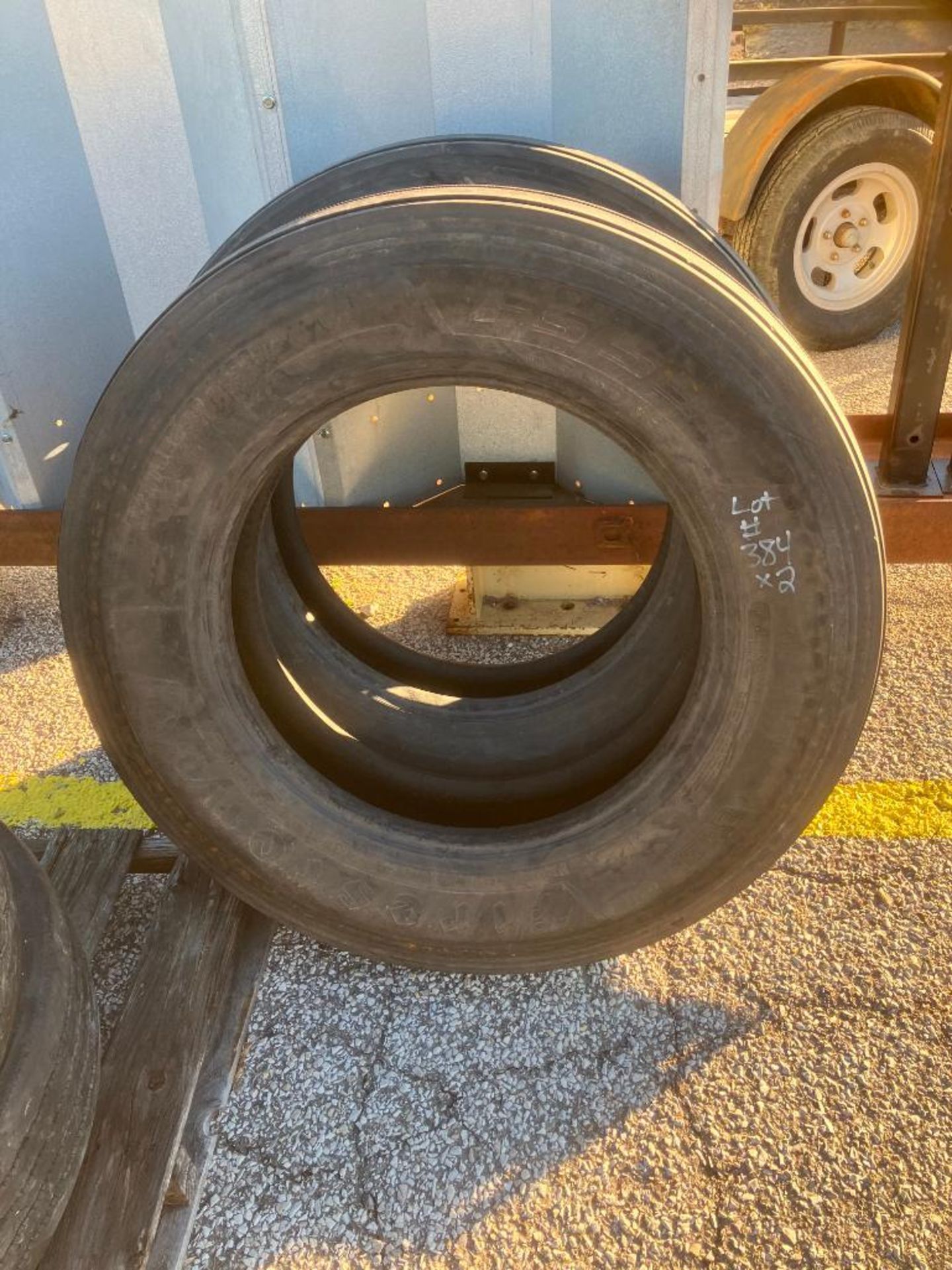 (2) Firestone Tires, FS 591, 285/75R 24.5 (Barely Used Spare Tires)