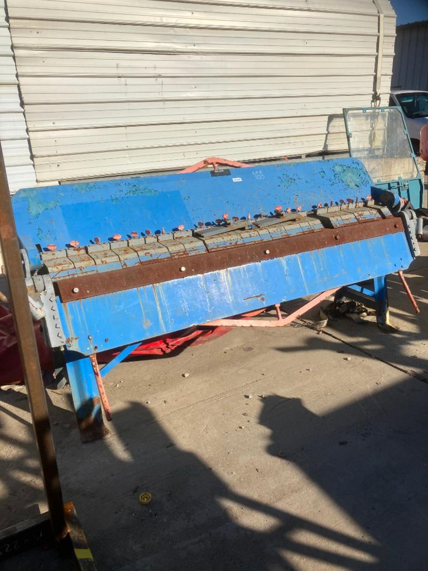 Chicago Steel Bending Finger Brake, Size: W 40, S/N 81976, 8' Mechanical Brake - Image 2 of 3