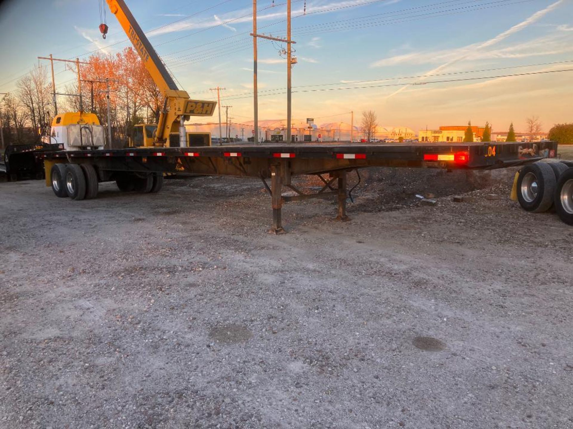 1990 Trailmobile Tandem Axle Flatbed Trailer, Vin 1PTF7ATH3L9010051, Model F7AT-60AA, 48' Wood Deck - Image 2 of 3