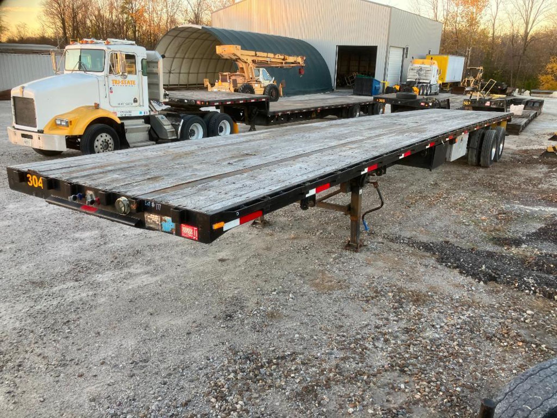 1990 Trailmobile Tandem Axle Flatbed Trailer, Vin 1PTF7ATH3L9010051, Model F7AT-60AA, 48' Wood Deck