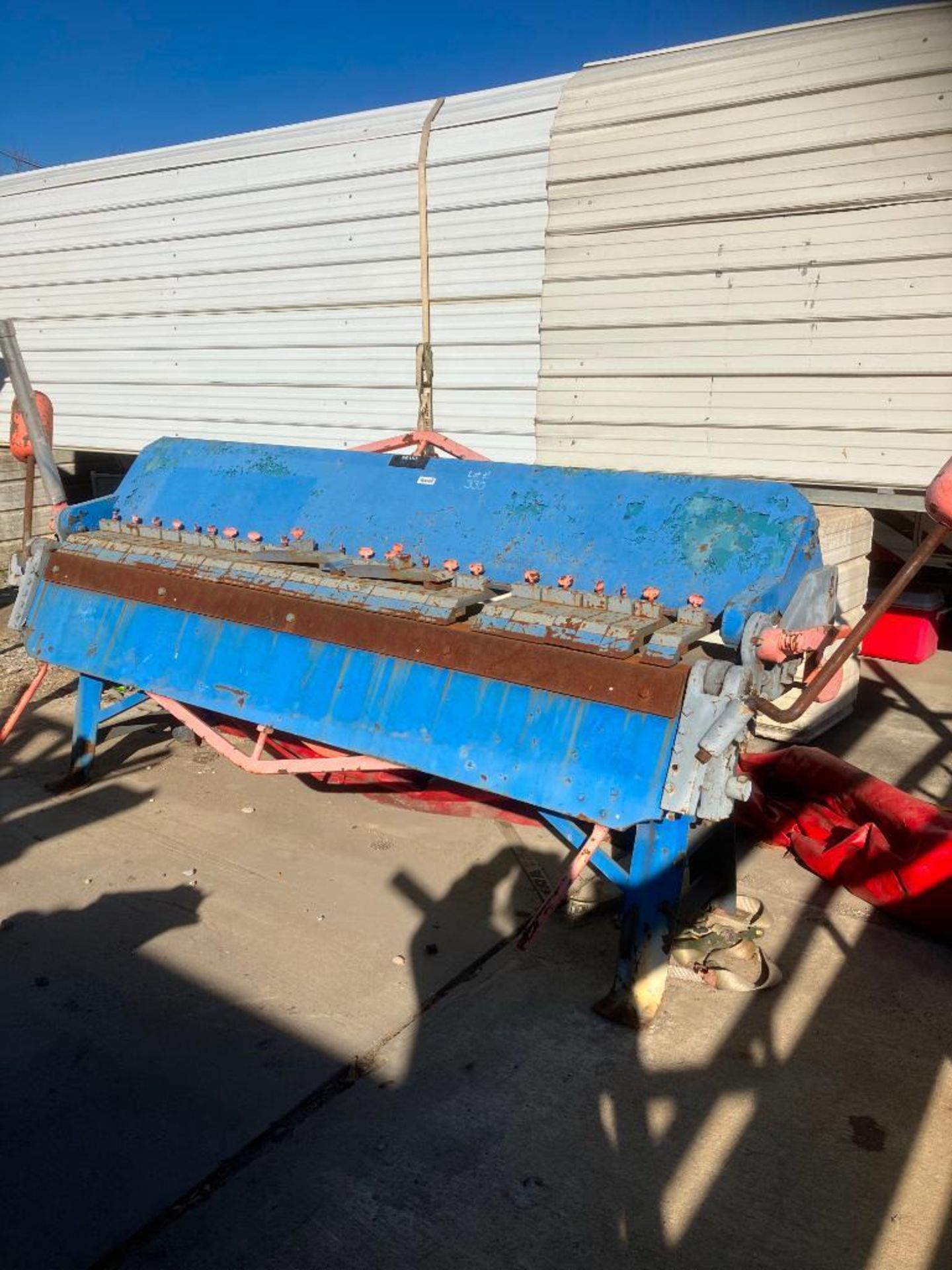 Chicago Steel Bending Finger Brake, Size: W 40, S/N 81976, 8' Mechanical Brake - Image 3 of 3