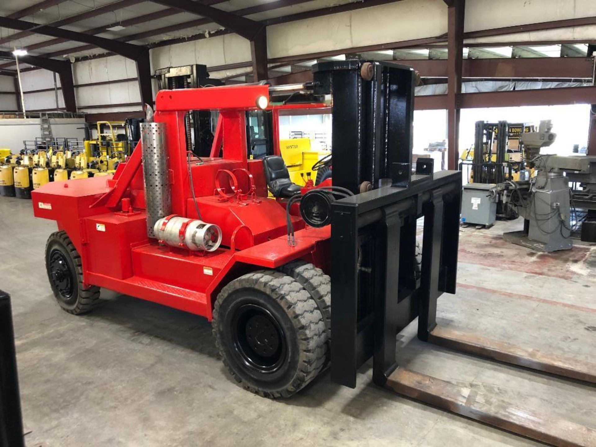 High Reach, Inc. 80,000 lb. Capacity Forklift, Model HRI-RIGGER-80K, s/n HRI-3-3011469, LPG, (2) Rem - Image 3 of 18