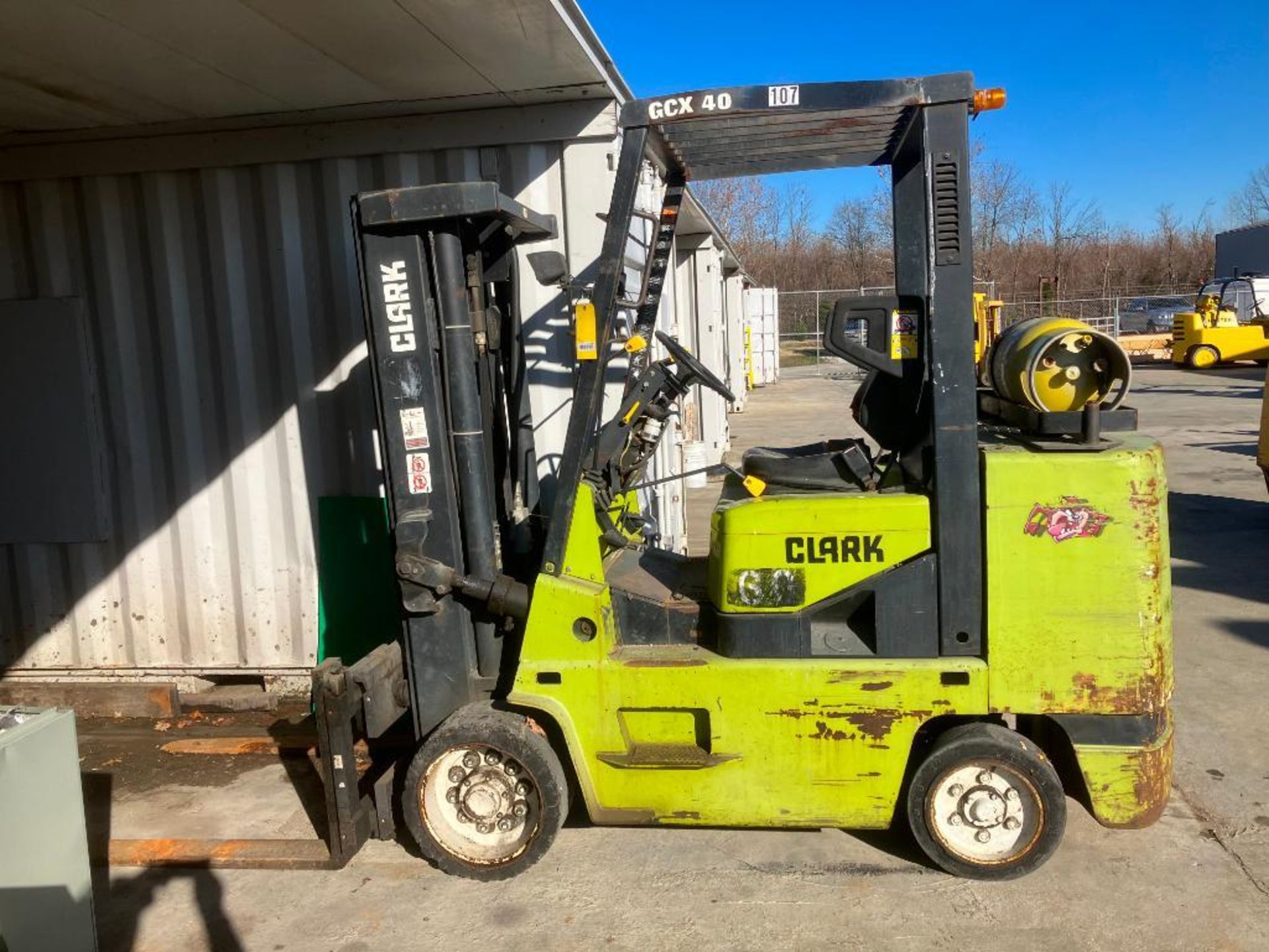 Clark 6,675 LB. Cap Forklift, Model CCX40, S/N GX710V01179300, 3-Stage Mast, 171'' Lift Height, 44''