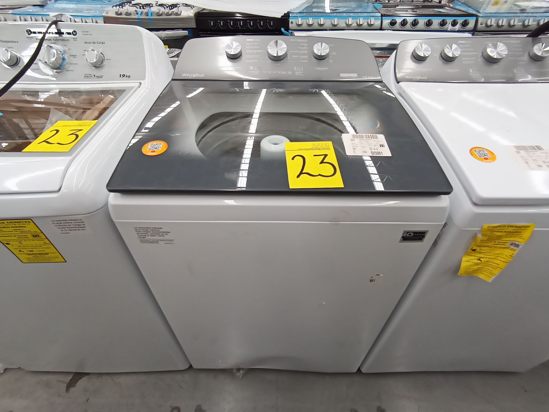 Lote de 3 Lavadoras contiene: 1 Lavadora de 18KG, Marca Whirlpool, Modelo 8MWTW1823WJMD, Serie HLA4 - Image 3 of 9