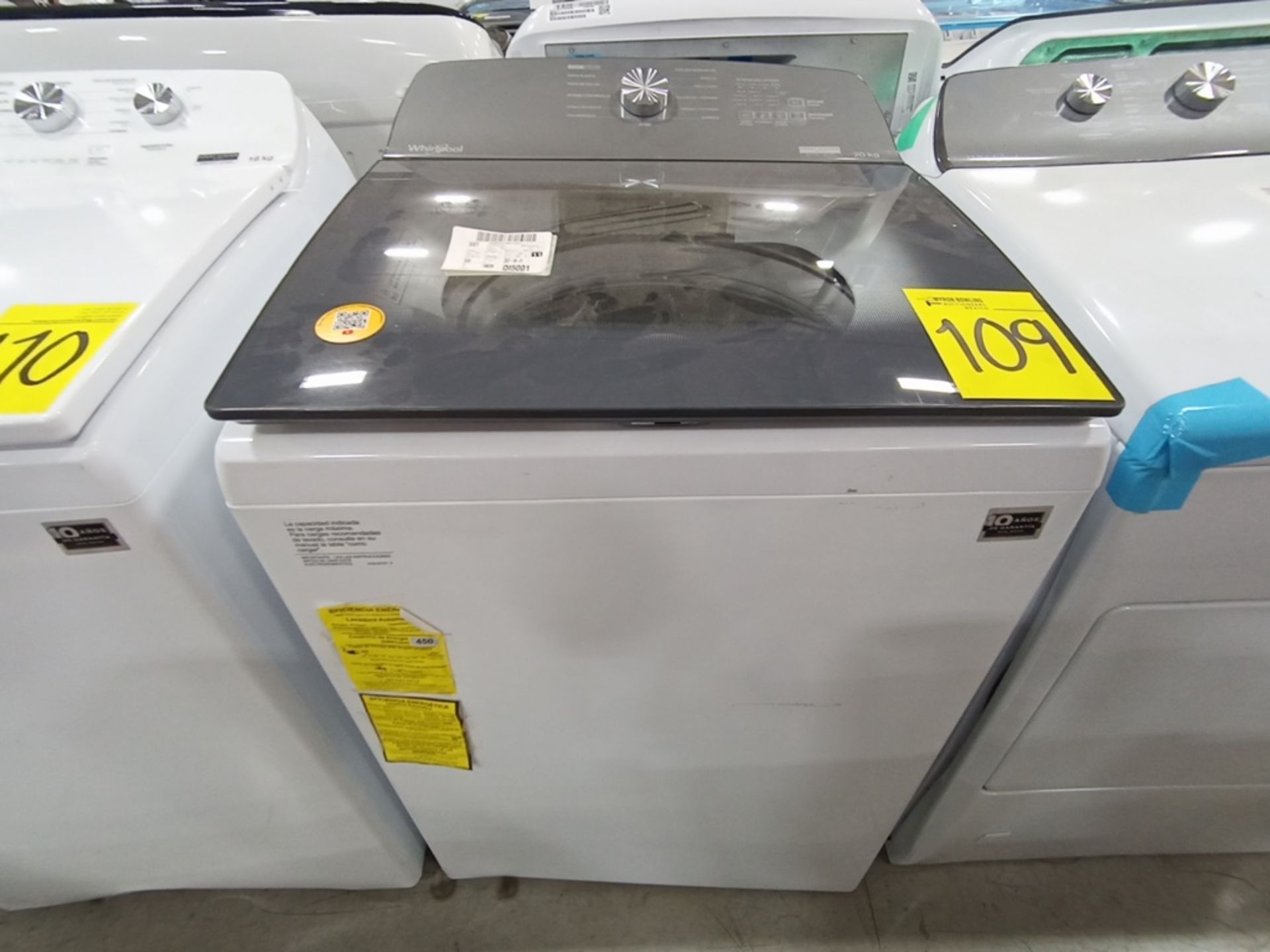 Lote de 3 Lavadoras contiene: 1 Lavadora de 20KG, Marca Whirlpool, Modelo 8MWTW2024MJMD, Serie HLA2 - Image 10 of 12