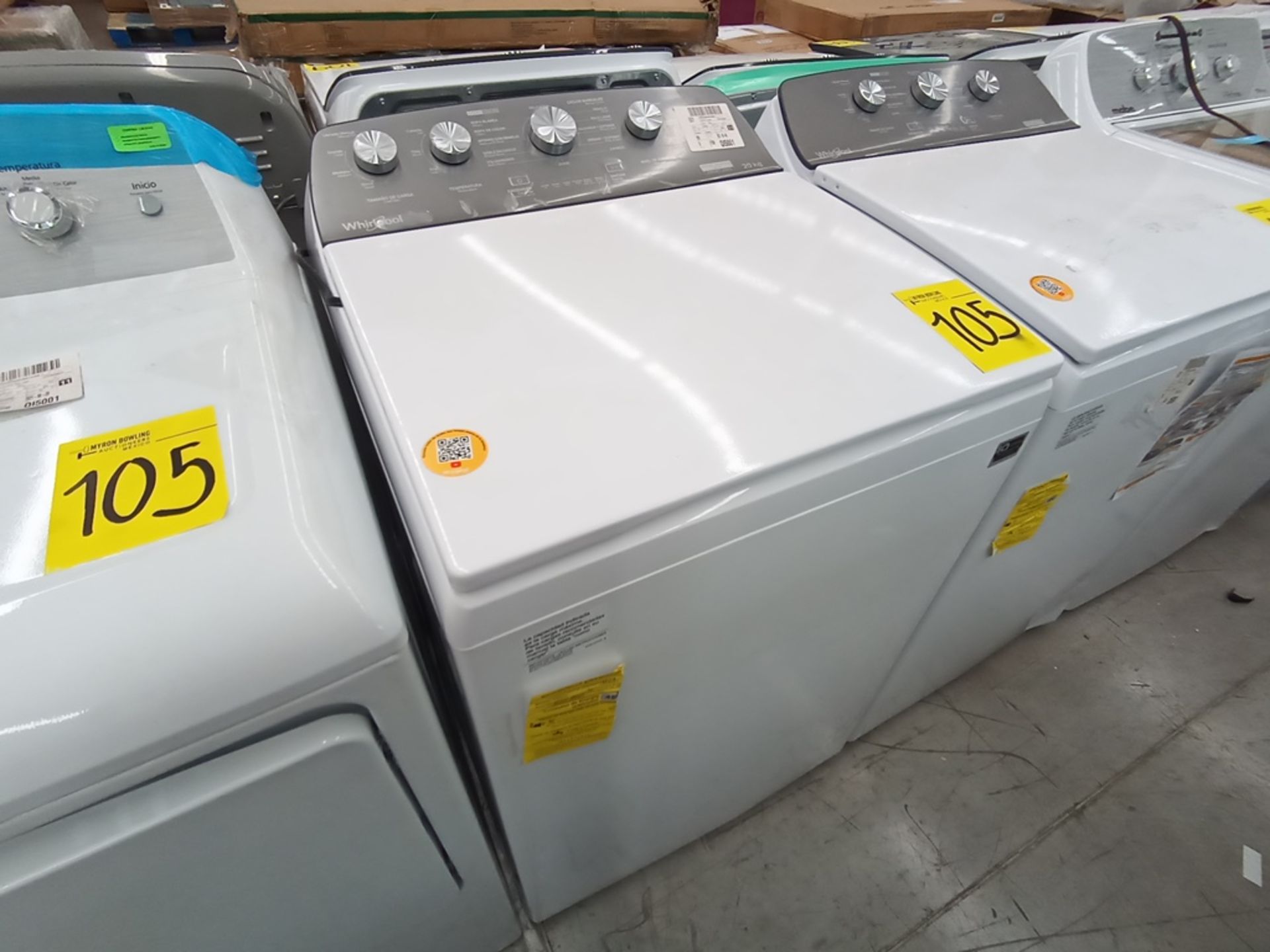 Lote de 3 Lavadoras contiene: 1 Lavadora de 18KG, Marca Whirlpool, Modelo 8MWTW1813MJMD, Serie HLA3 - Image 5 of 12